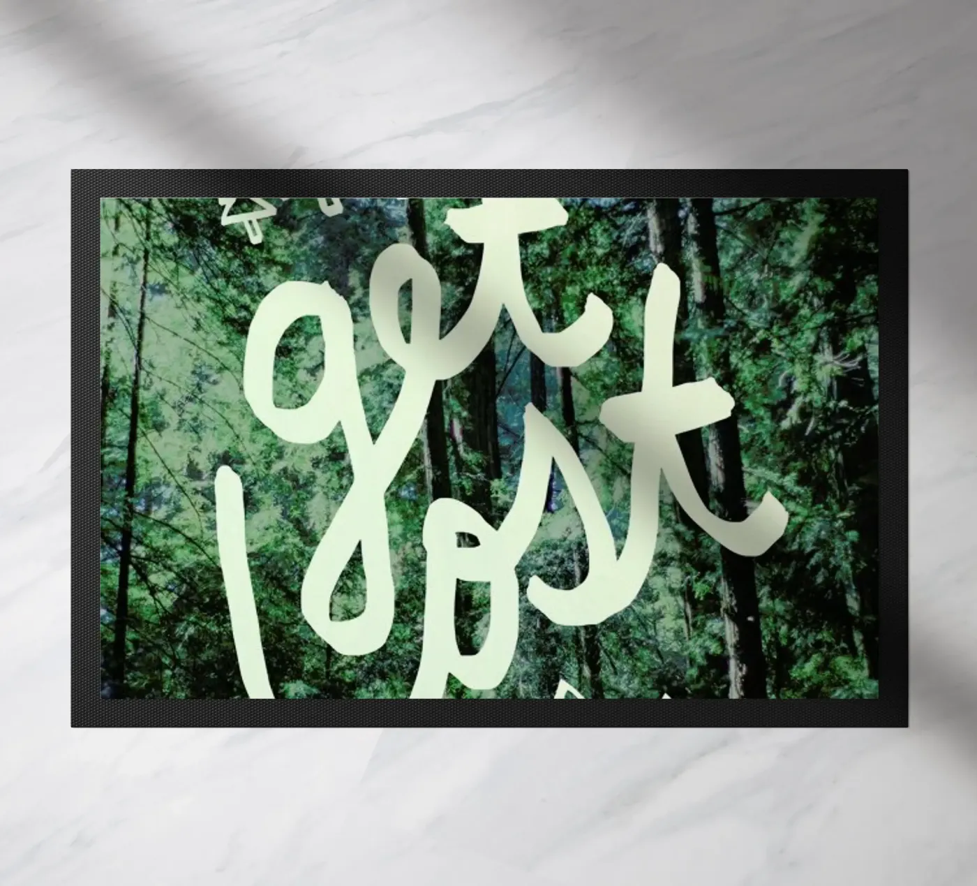 Get Lost Forest deurmat van Leah Flores