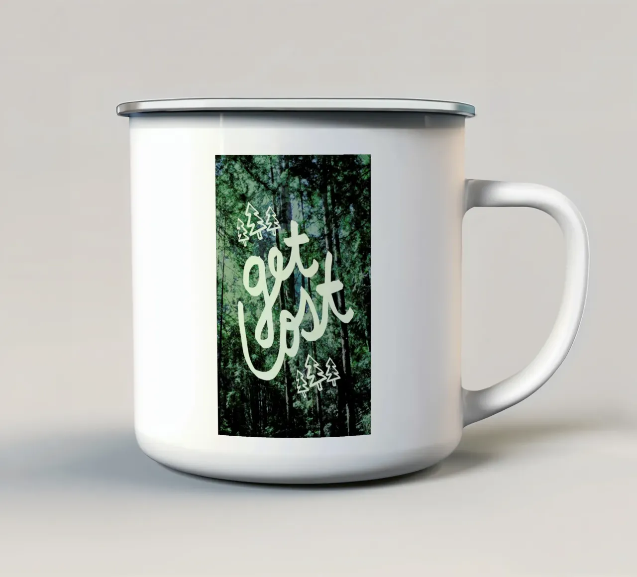Get Lost Forest tazza in smalto da Leah Flores