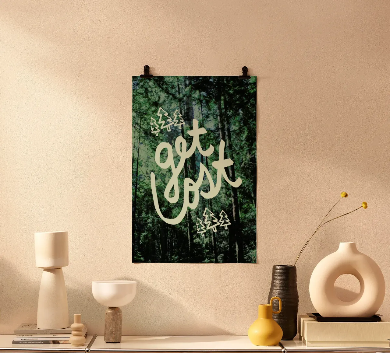 Get Lost Forest poster by Leah Flores