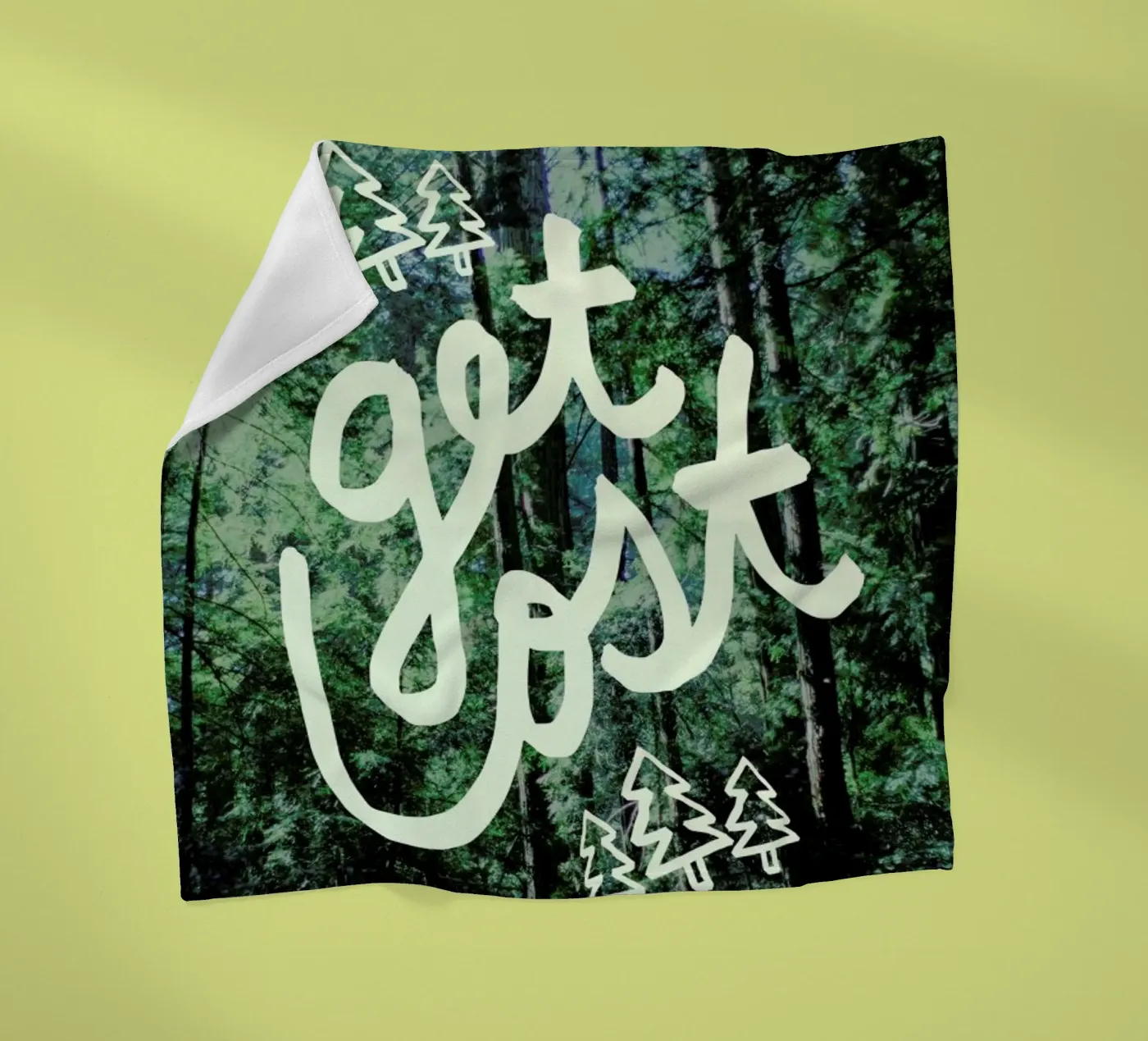 Get Lost Forest fleecedeken van Leah Flores