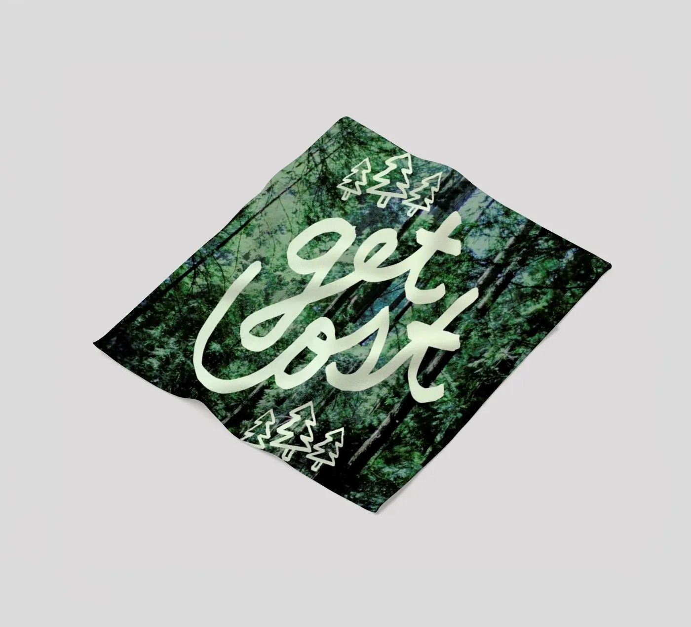Get Lost Forest fleecedeken van Leah Flores