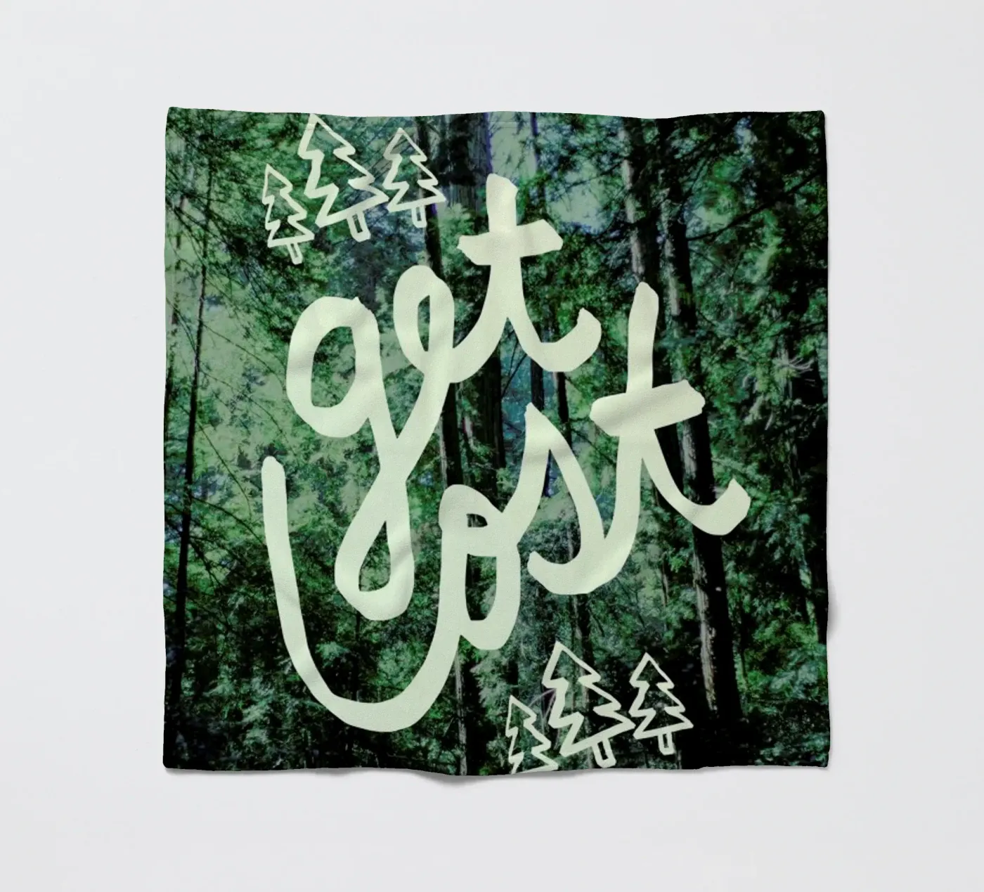 Get Lost Forest fleecedeken van Leah Flores