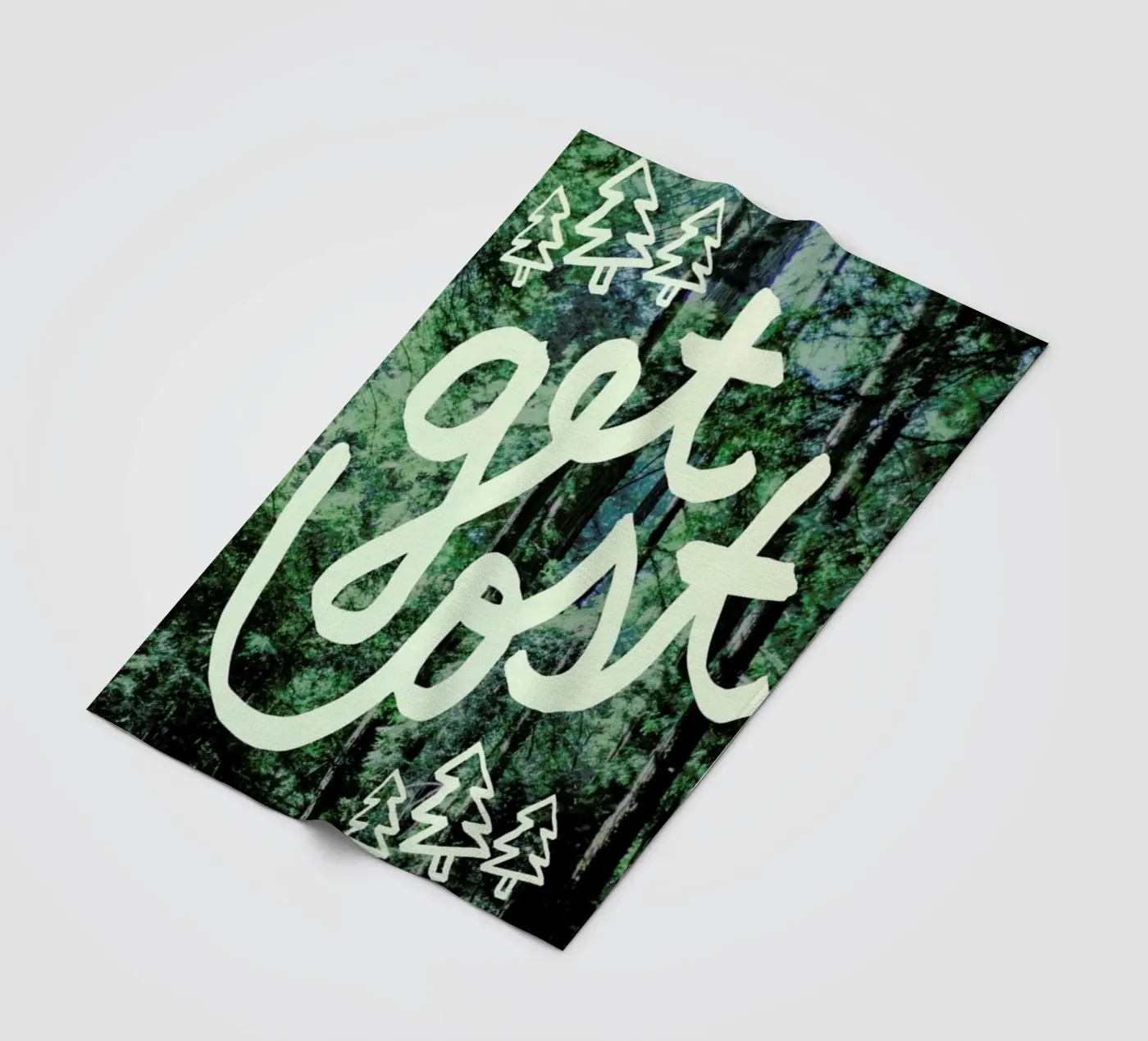 Get Lost Forest fleecedeken van Leah Flores