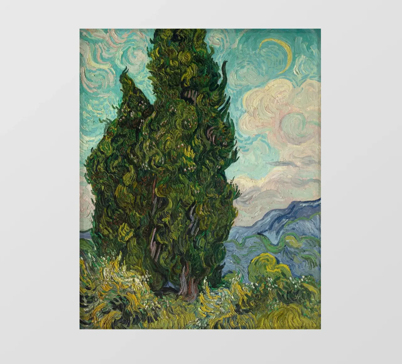 Vincent Van Gogh - Cipressi telo in pvc da Timeless Artworks