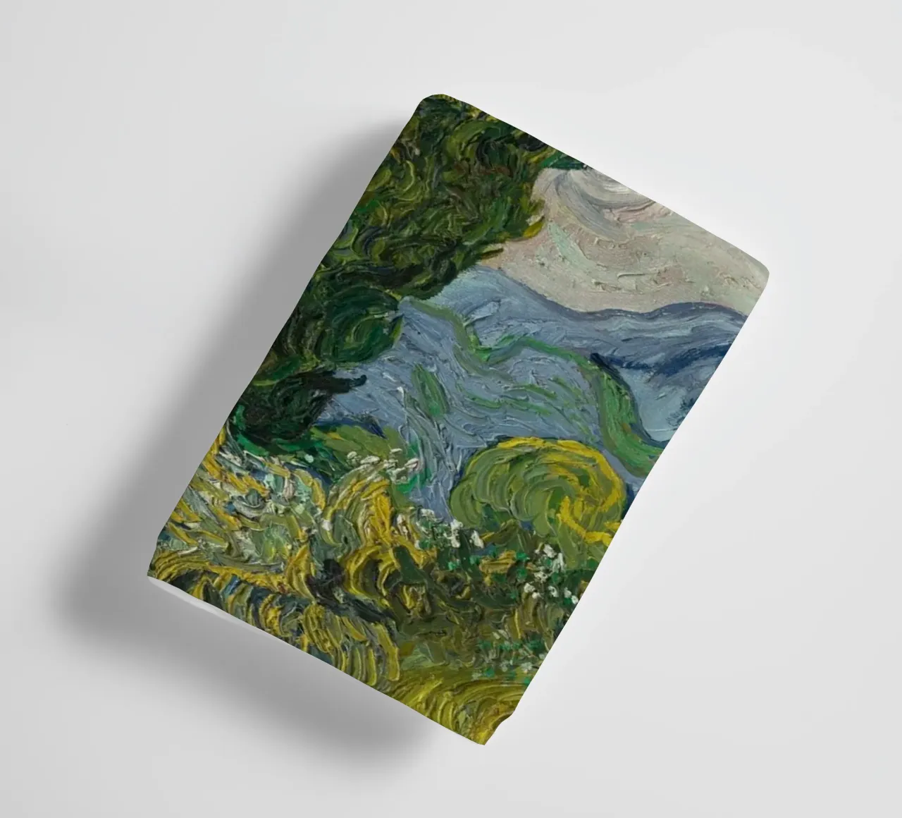 Vincent Van Gogh - Cypresses towel by Timeless Artworks