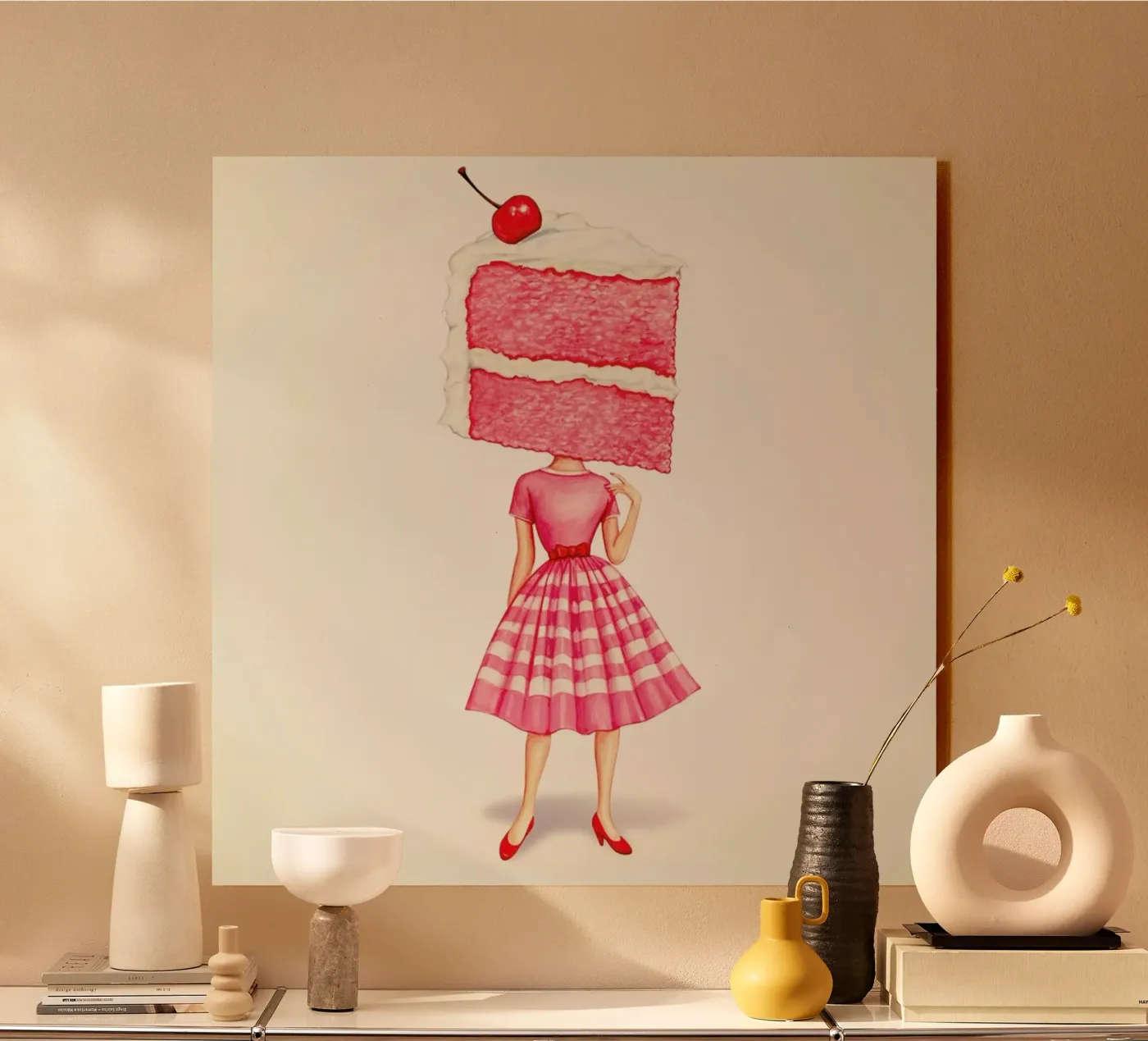 Cake Heads Cherry forex plate by Kelly Gilleran