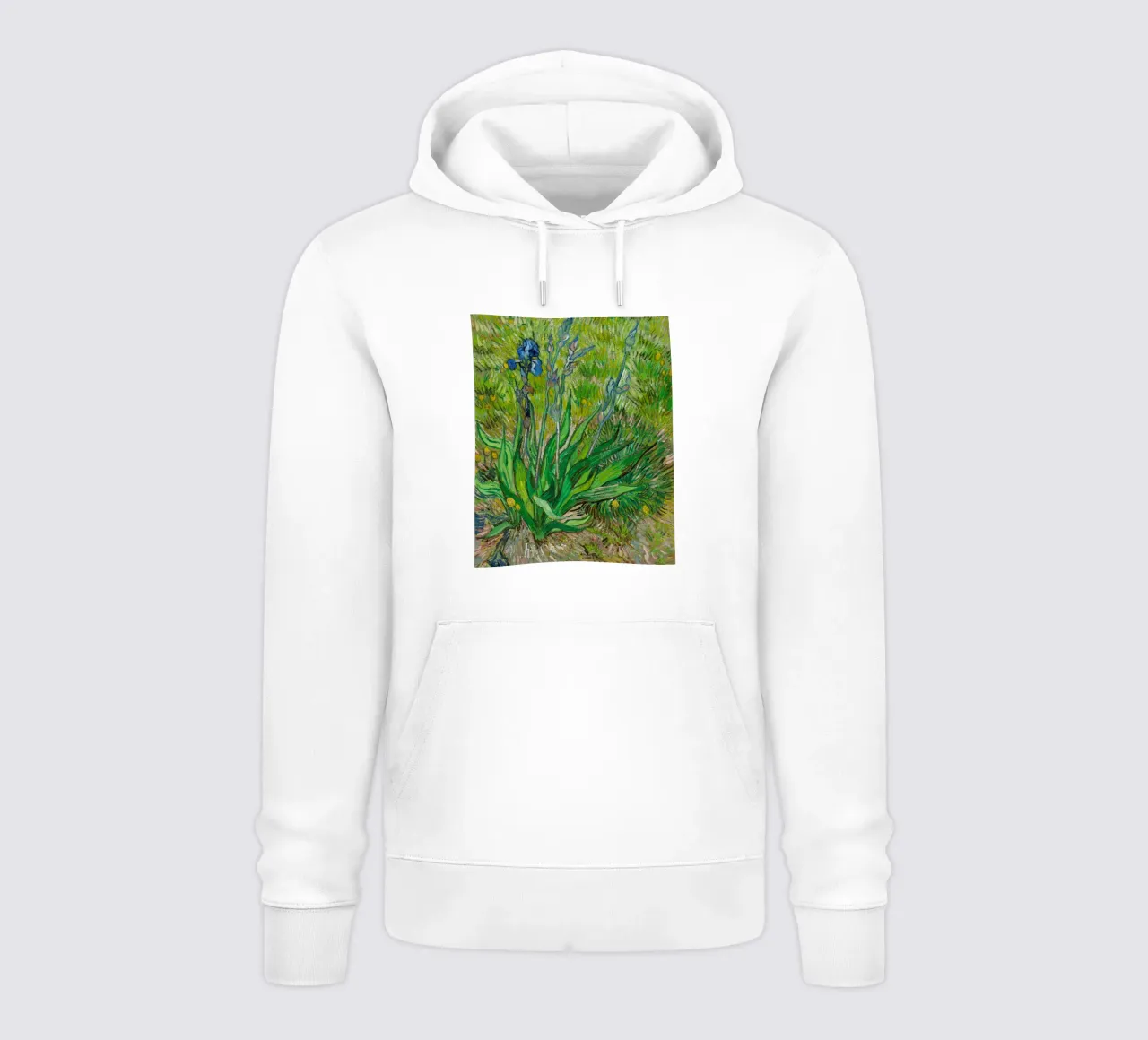 Vincent Van Gogh - L'iris felpa con cappuccio da Timeless Artworks