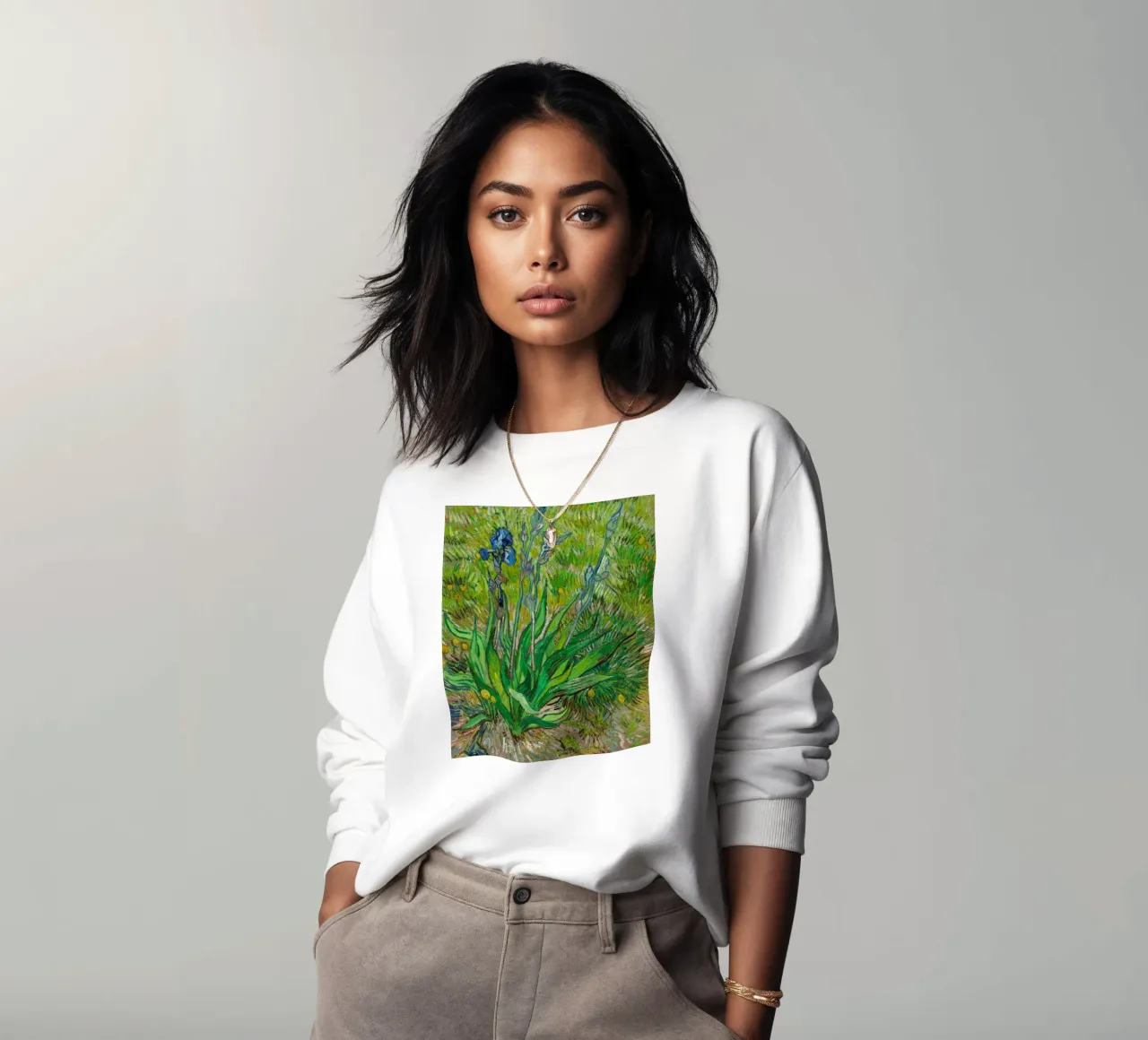 Vincent Van Gogh - L'iris felpa da Timeless Artworks
