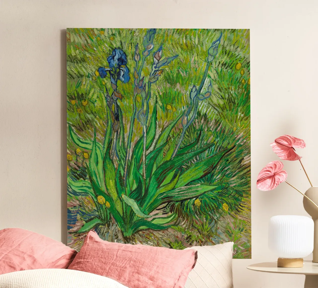 Vincent Van Gogh - L'iris tela con Cornice a cassetta da Timeless Artworks