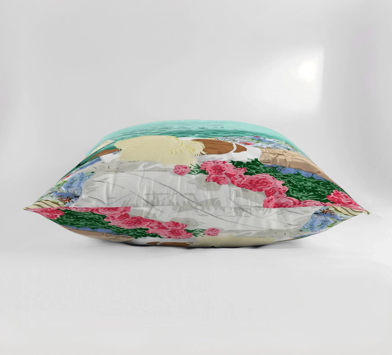 Le cœur sur la main coussin de Desiyatnikov