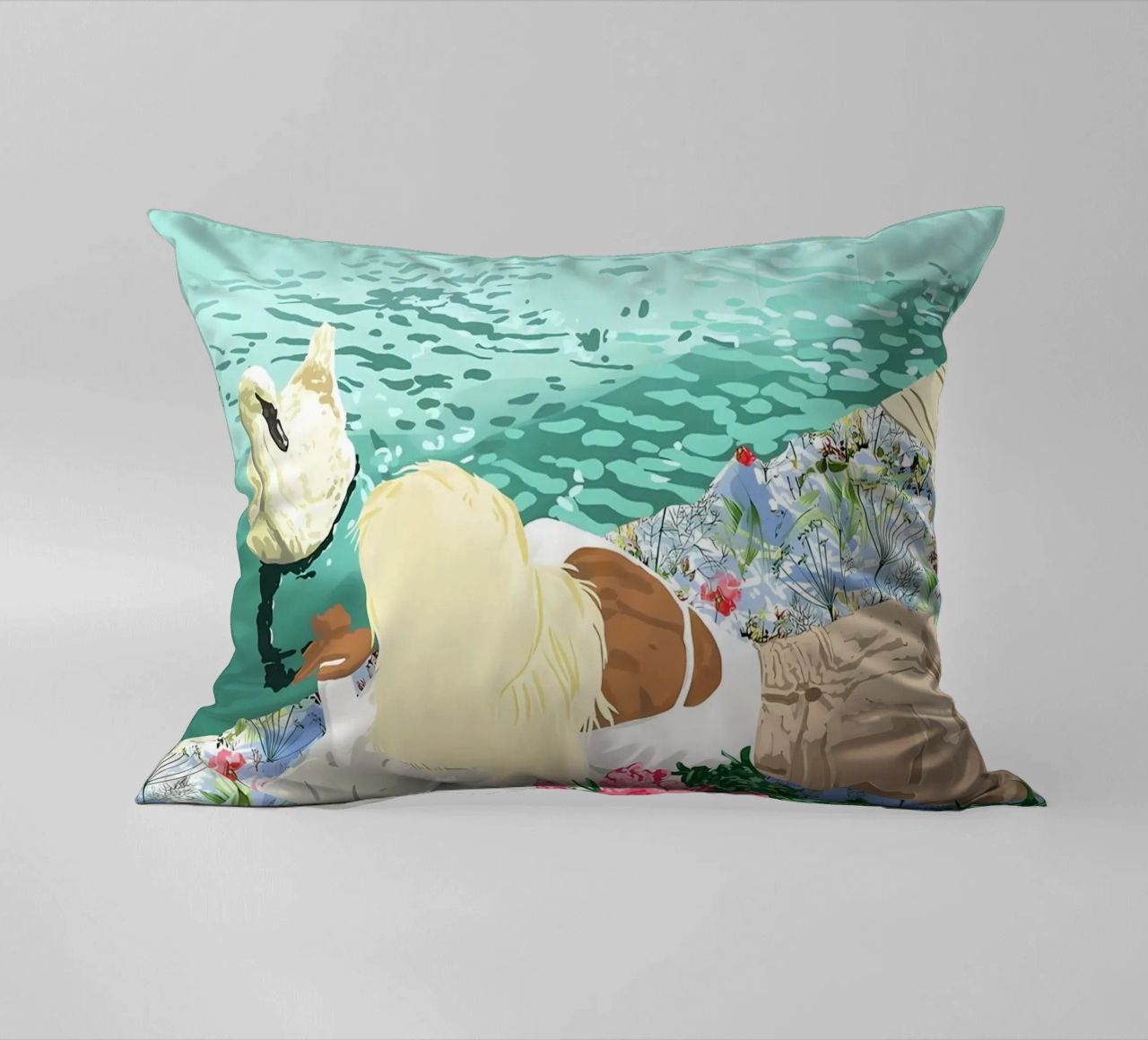 Le cœur sur la main coussin de Desiyatnikov