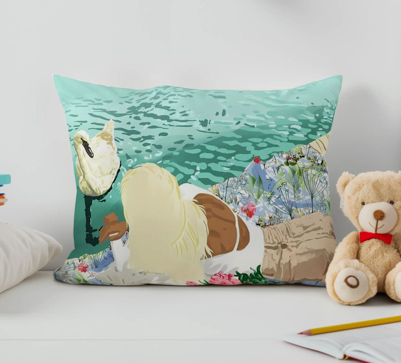 Le cœur sur la main coussin de Desiyatnikov