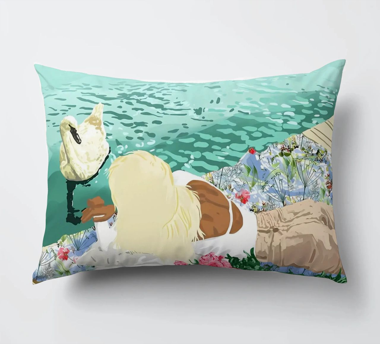 Le cœur sur la main coussin de Desiyatnikov
