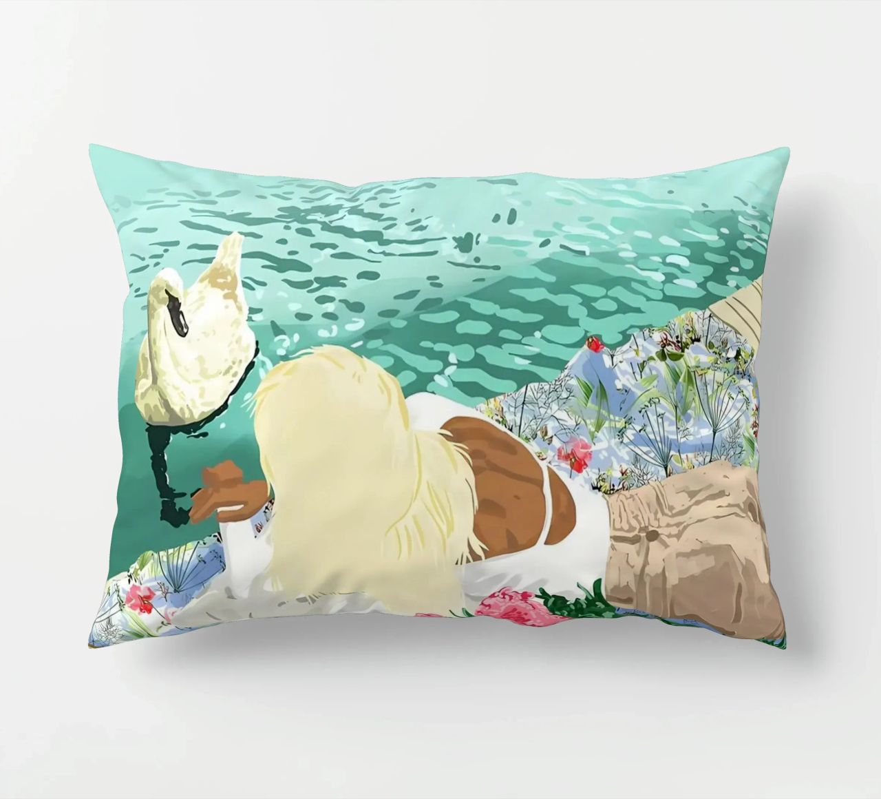 Le cœur sur la main coussin de Desiyatnikov