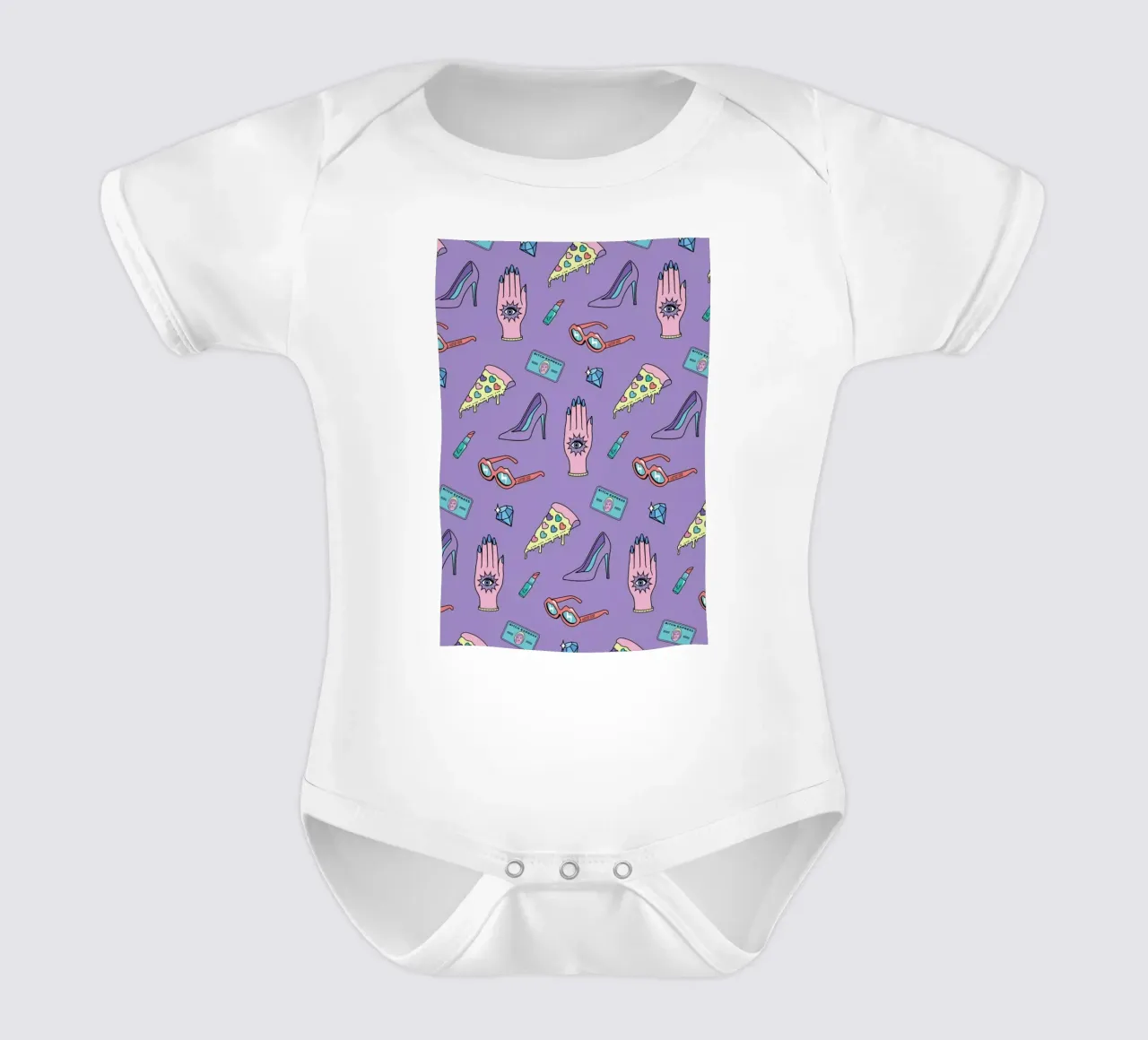 Needs and Wants body neonato maniche corte da La Come Di