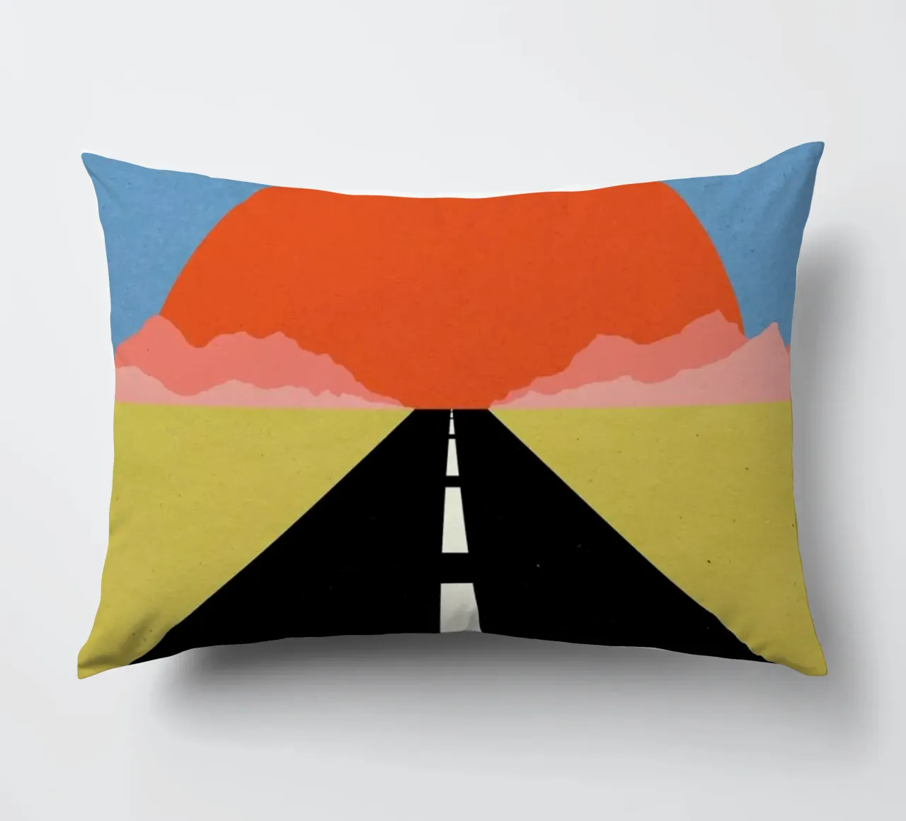 Road to Sun decorative cushion by Rosi Feist