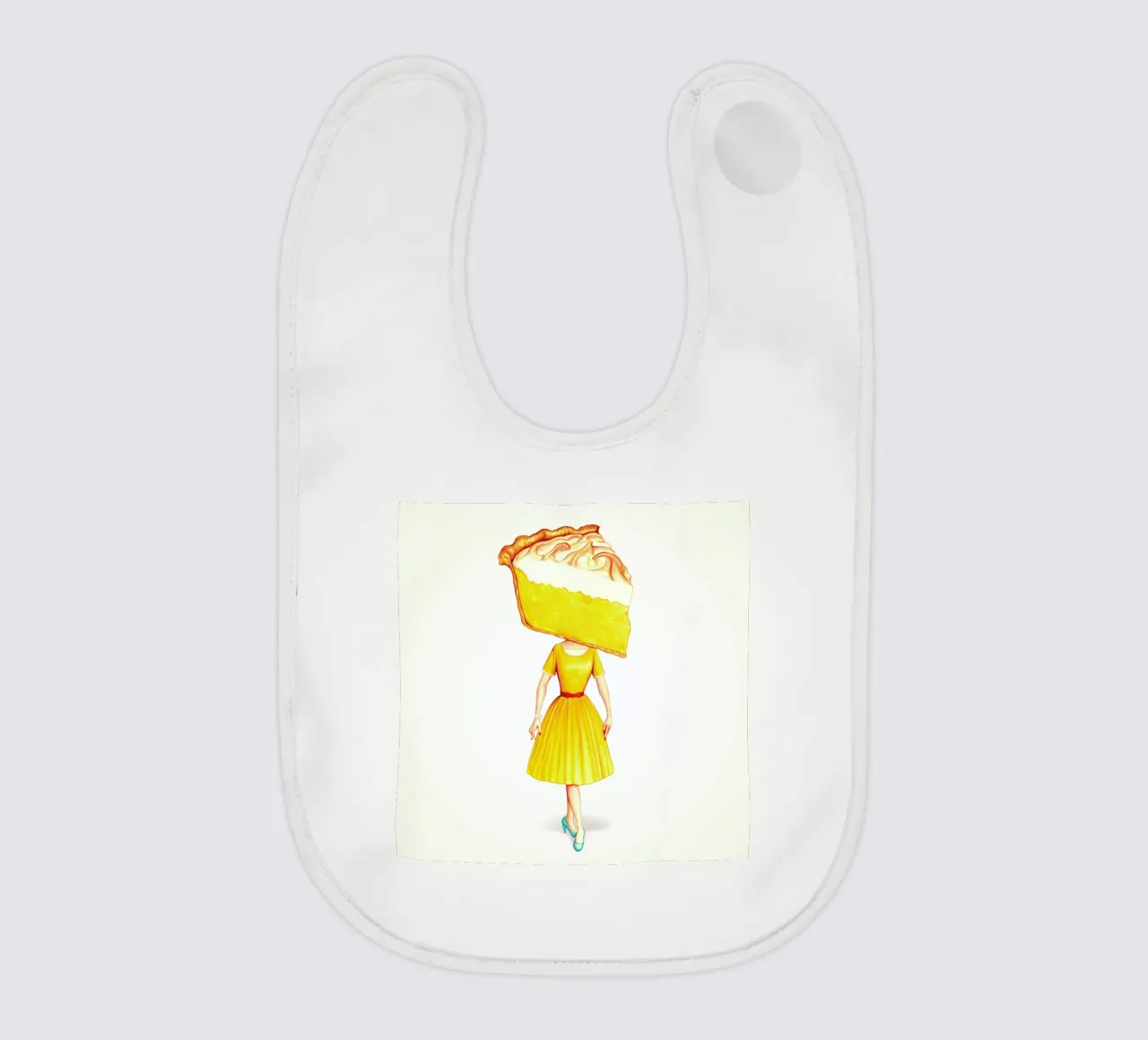 Cake Heads Lemon baby bib by Kelly Gilleran
