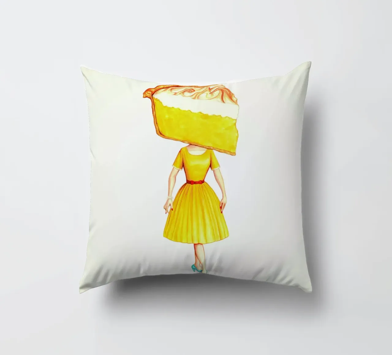 Cake Heads Lemon cuscino da Kelly Gilleran