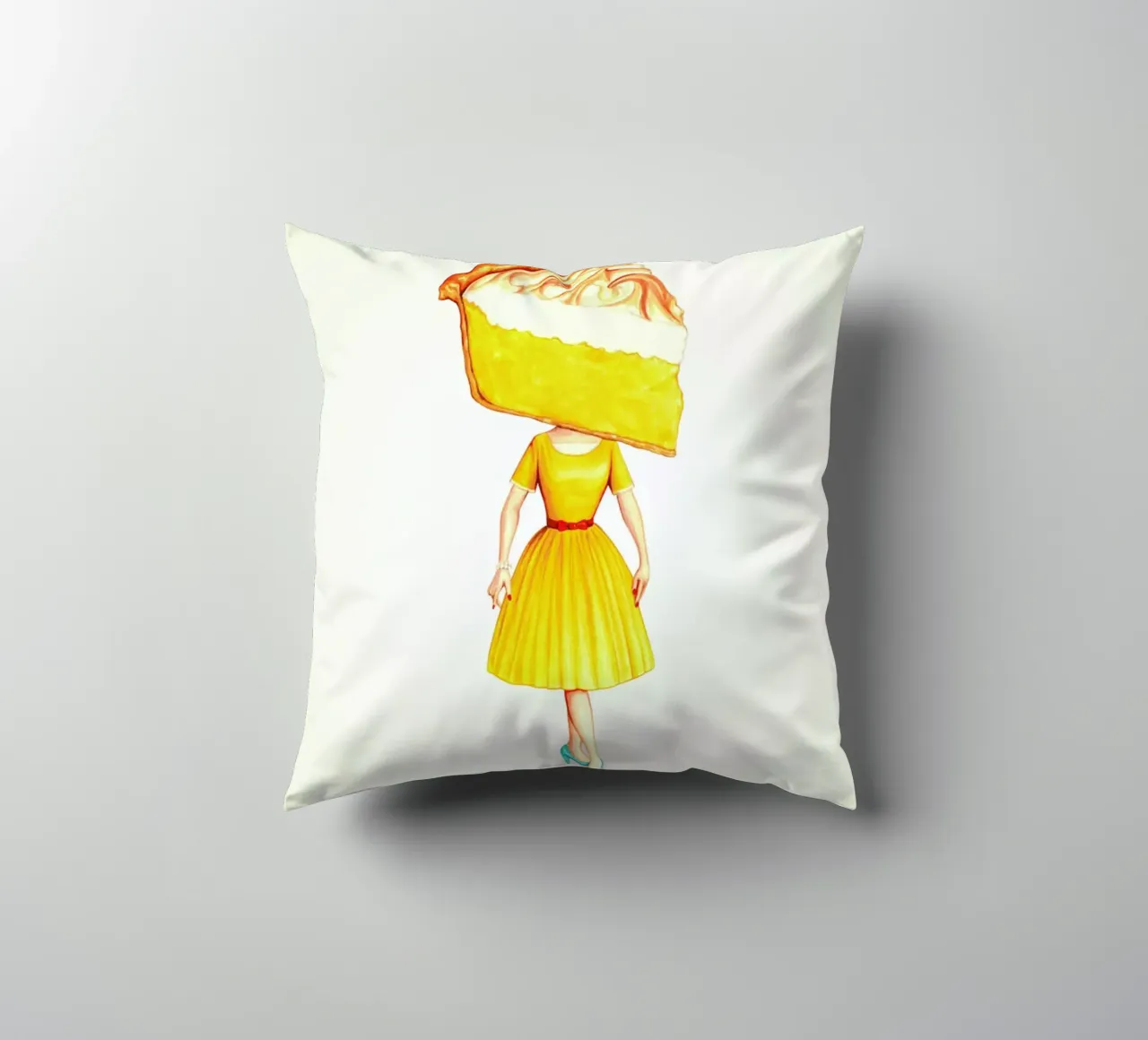 Cake Heads Lemon cuscino da Kelly Gilleran