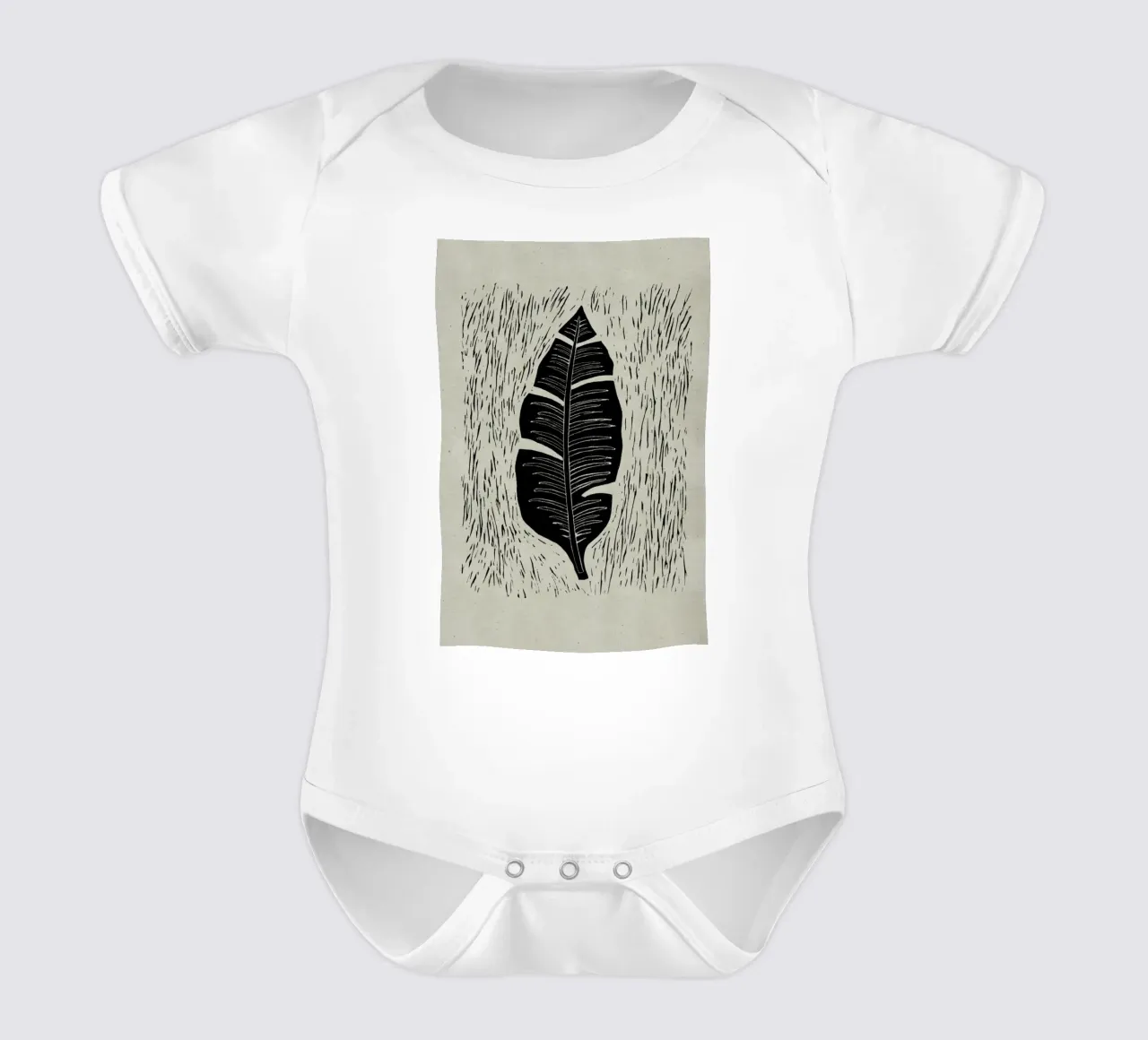 Palma Midnightgrey body neonato maniche corte da Elena Veronese