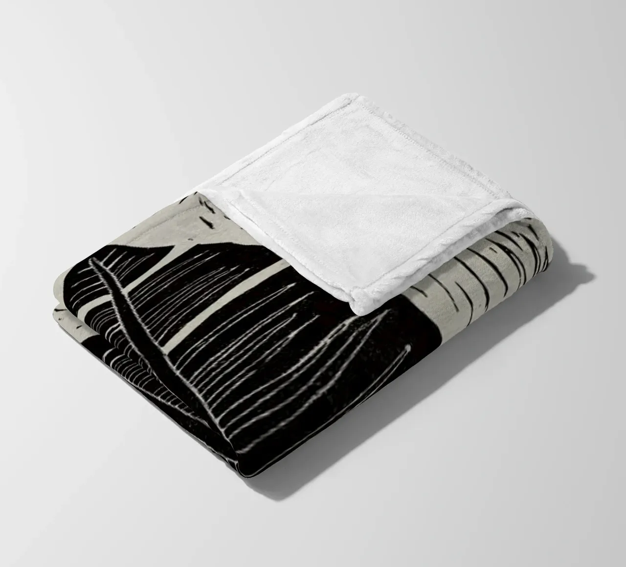 Palma Midnightgrey coperta in pile da Elena Veronese