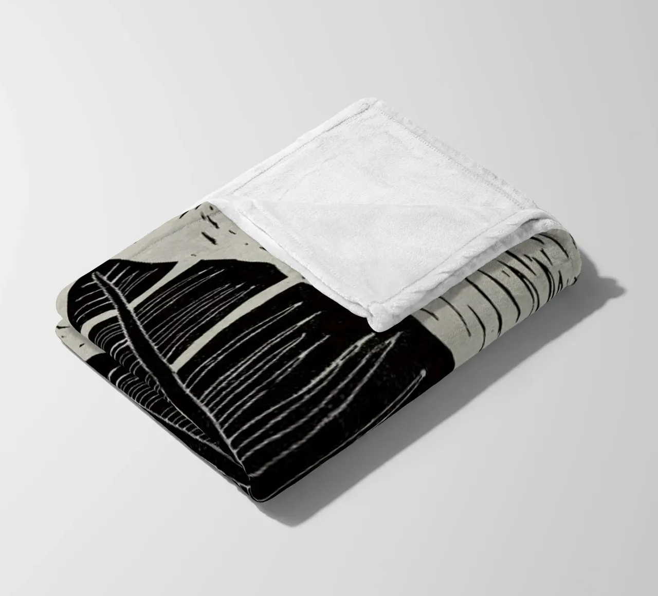 Palma Midnightgrey coperta in pile da Elena Veronese