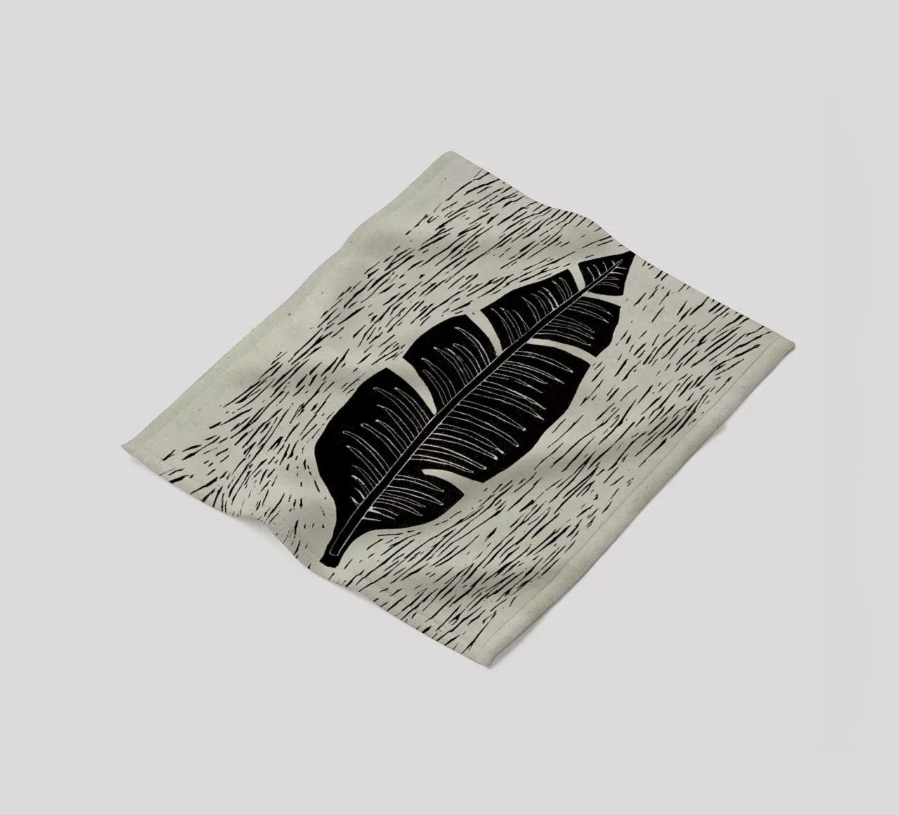 Palma Midnightgrey coperta in pile da Elena Veronese