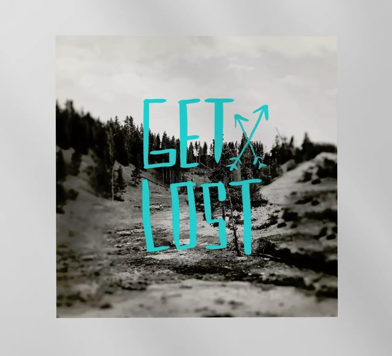 Get Lost - Teal pellicola backlit da Leah Flores