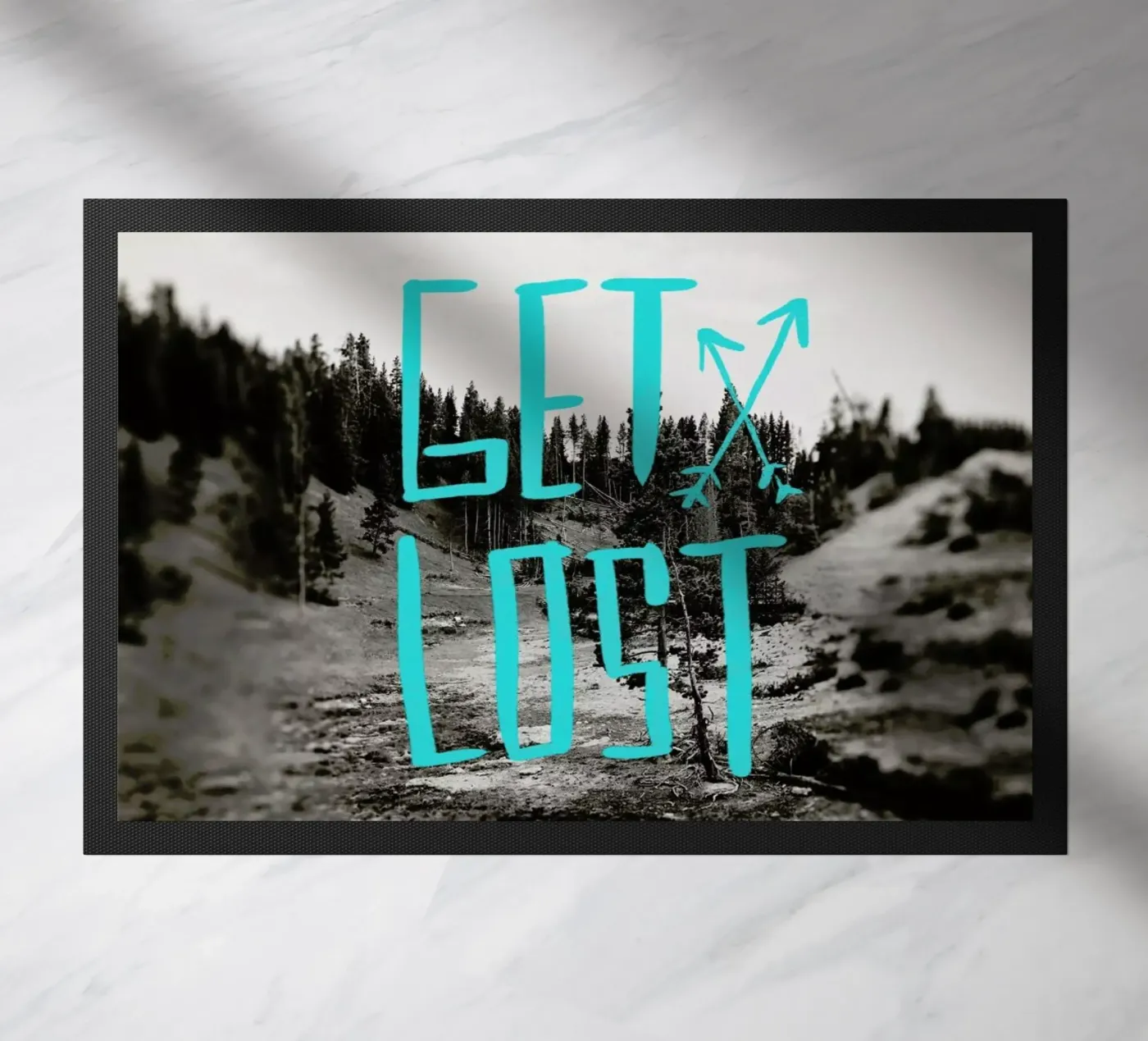 Get Lost - Teal zerbino da Leah Flores