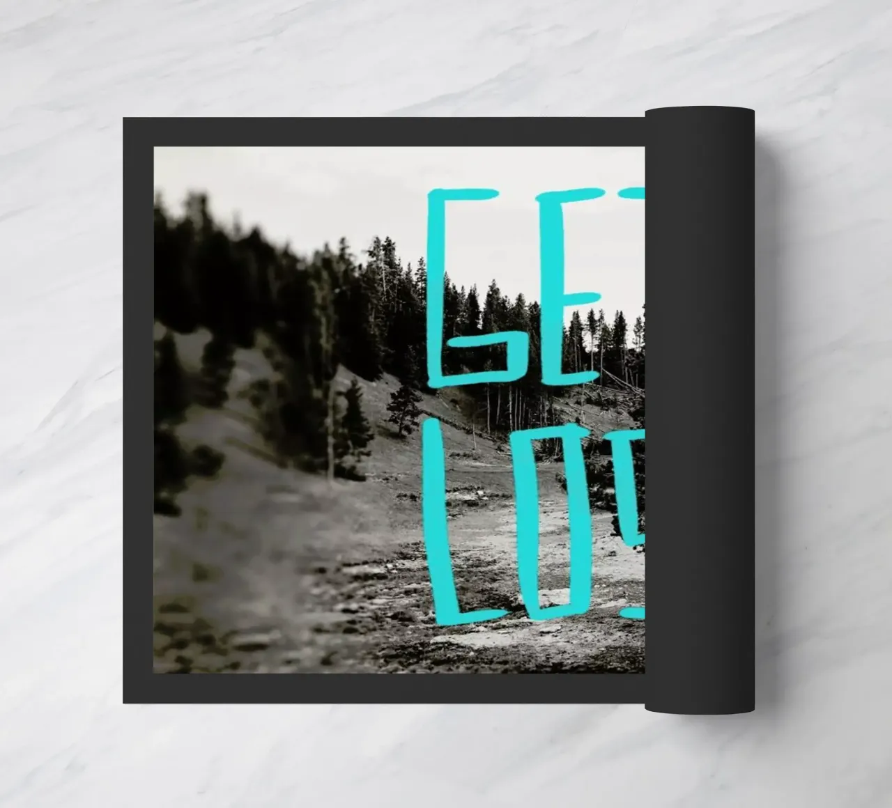 Get Lost - Teal zerbino da Leah Flores