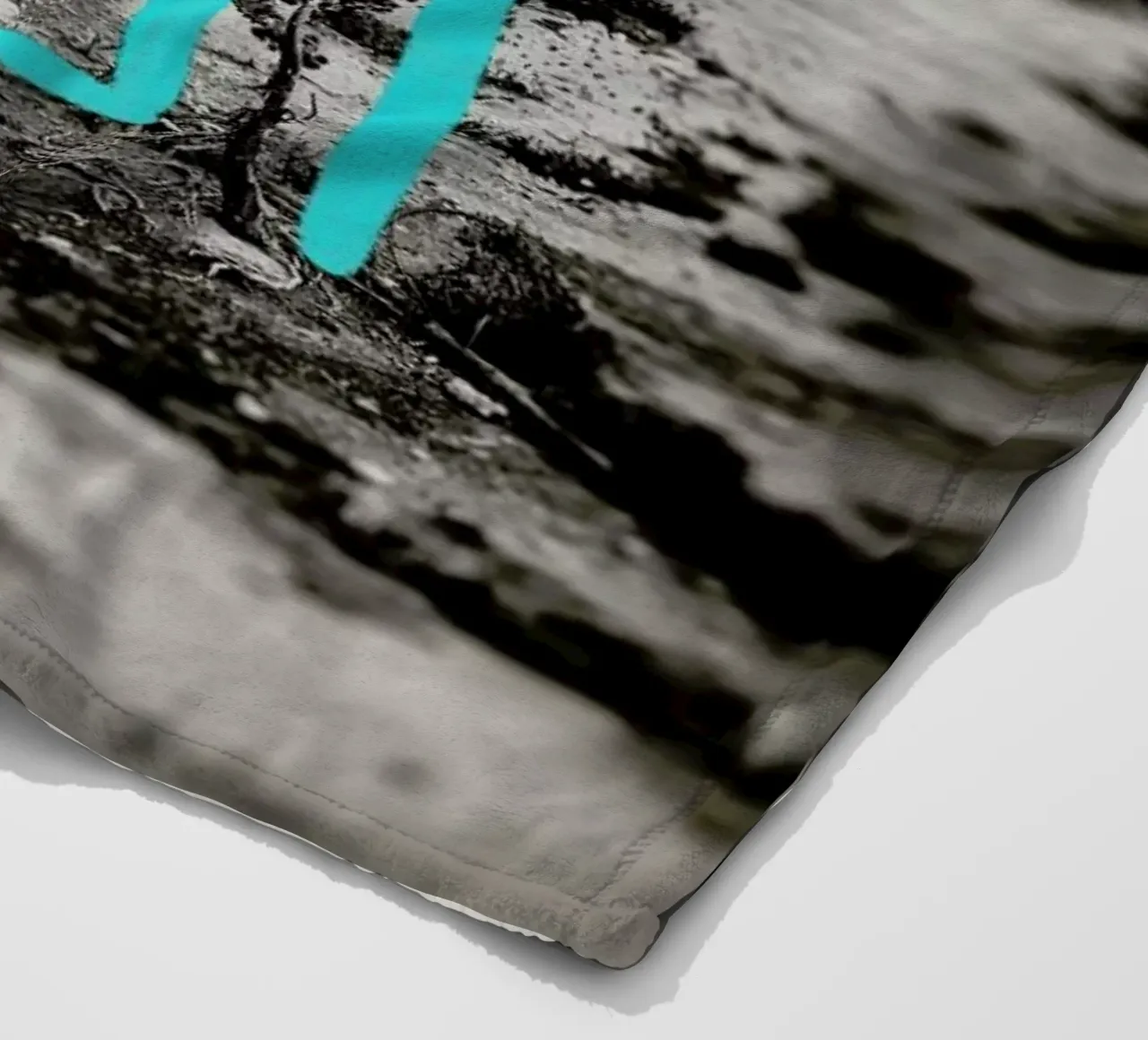 Get Lost - Teal coperta in pile da Leah Flores