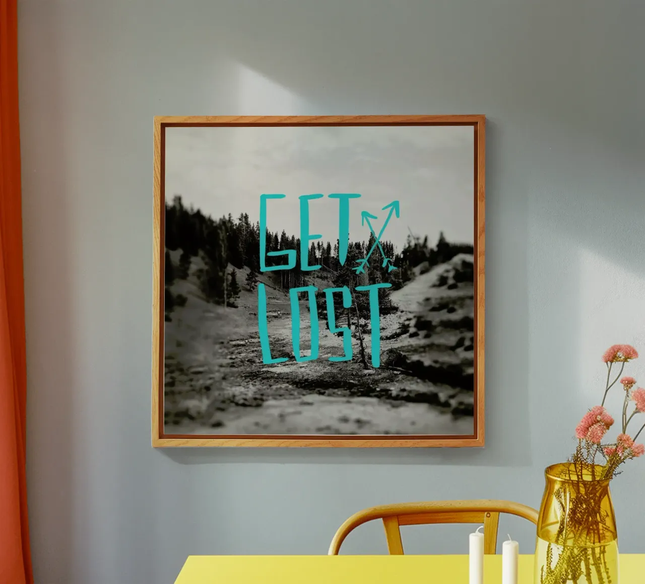 Get Lost - Teal plexiglass da Leah Flores