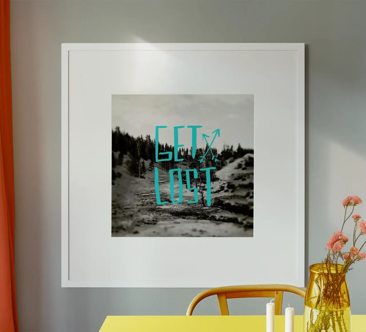 Get Lost - Teal poster da Leah Flores