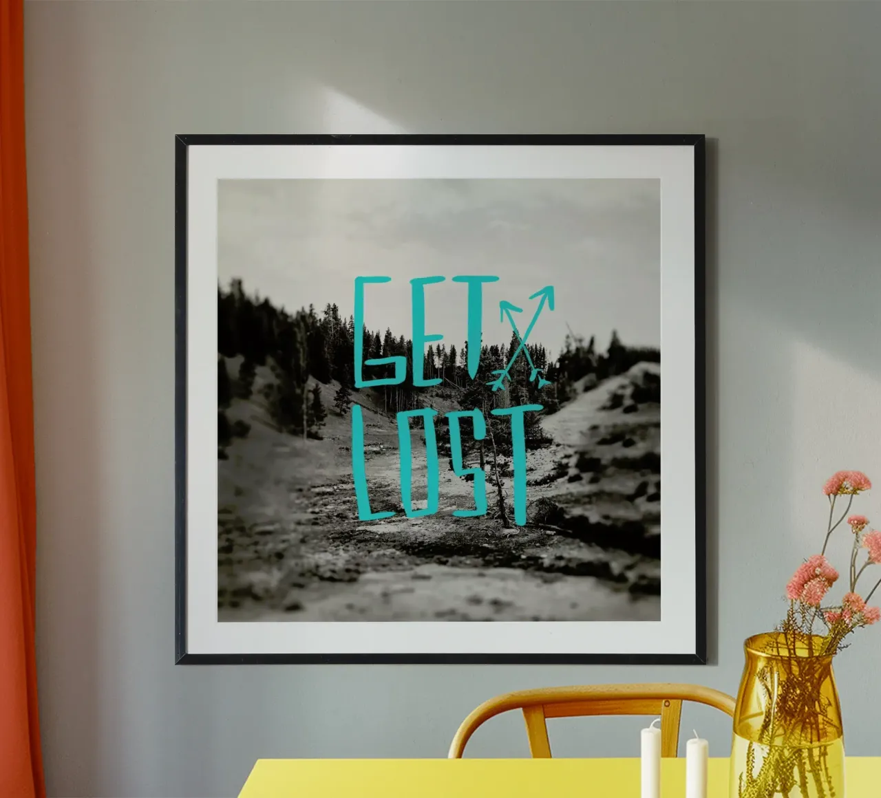 Get Lost - Teal carta hahnemühle da Leah Flores