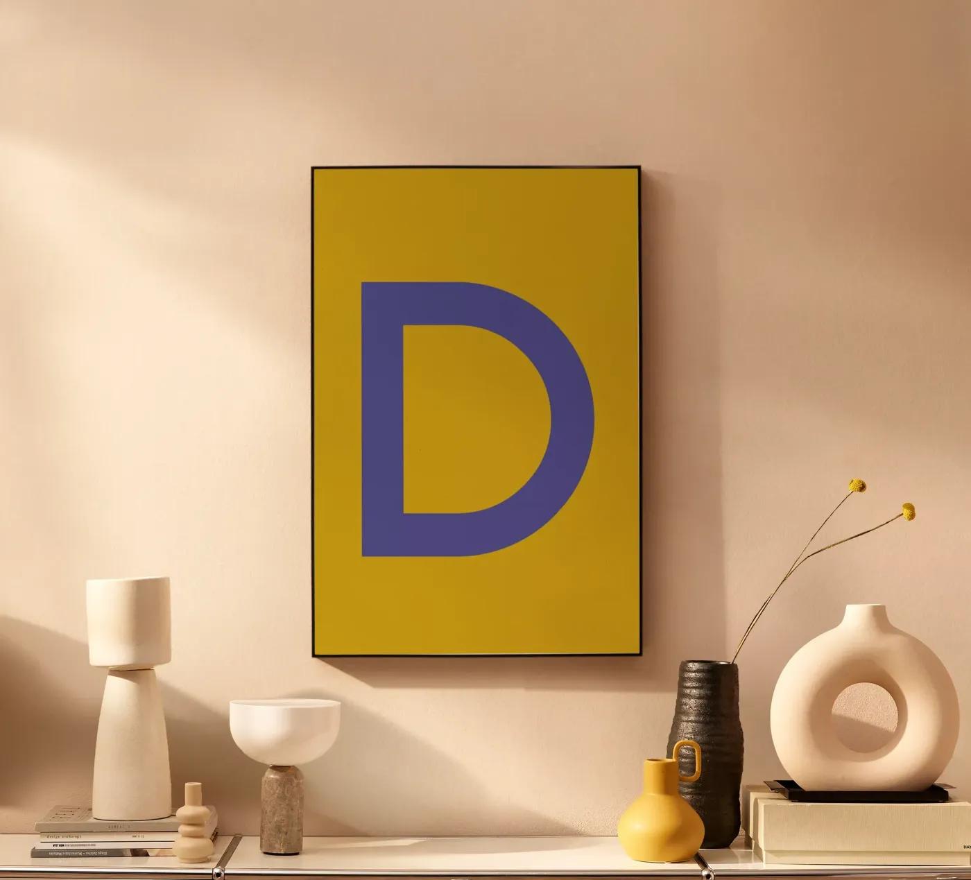 Yellow Letter D plexiglass da Studio One