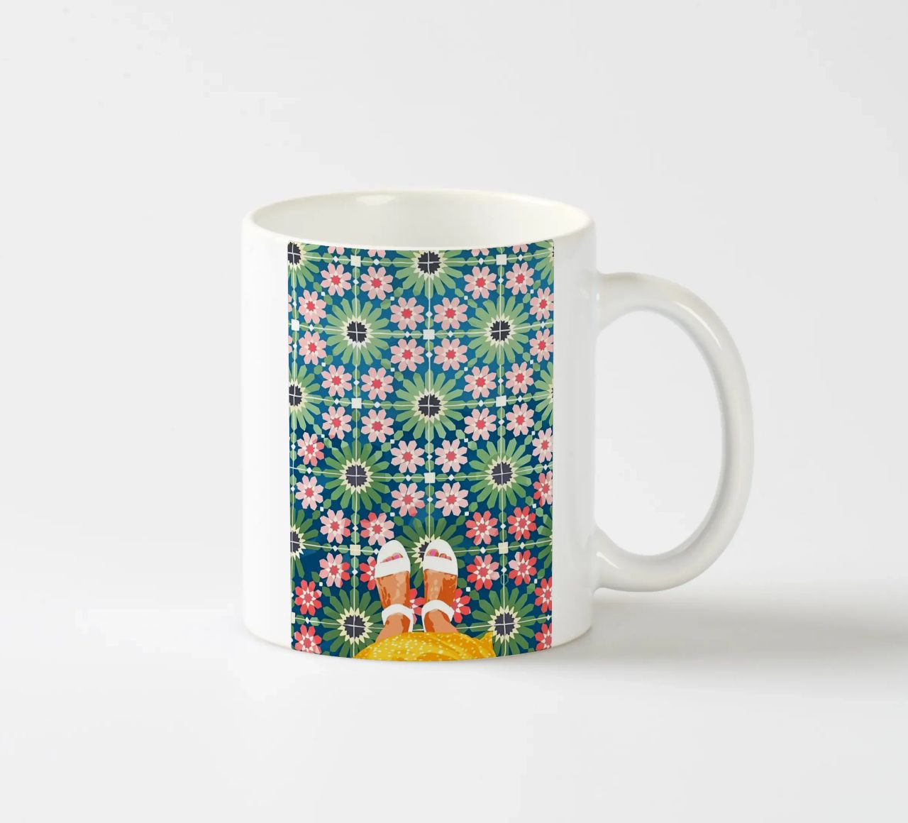 Per amore delle piastrelle tazza in ceramica da Desiyatnikov