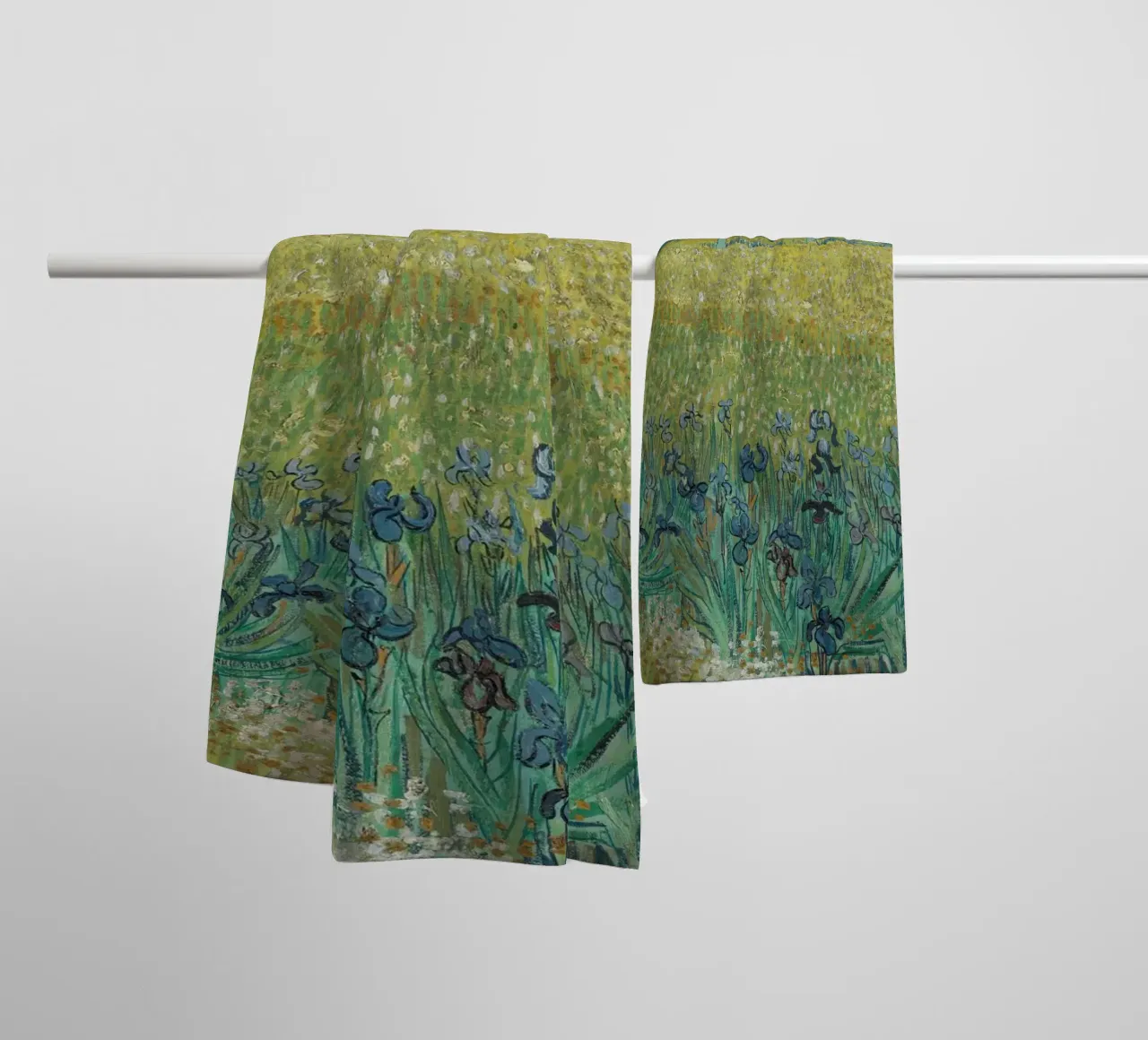 Vincent Van Gogh - Field with Irises near Arles towel by Timeless Artworks