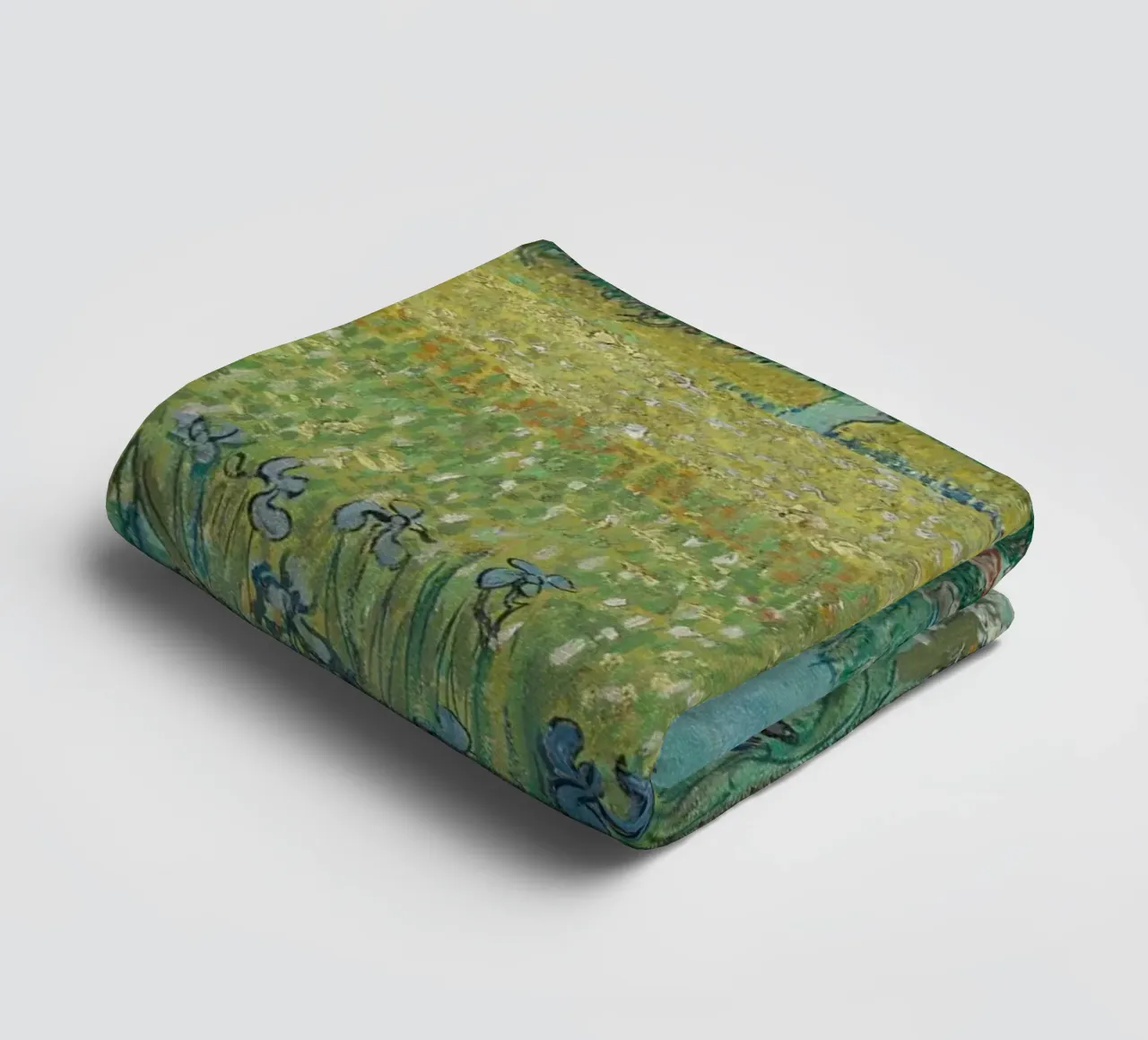 Vincent Van Gogh - Field with Irises near Arles towel by Timeless Artworks