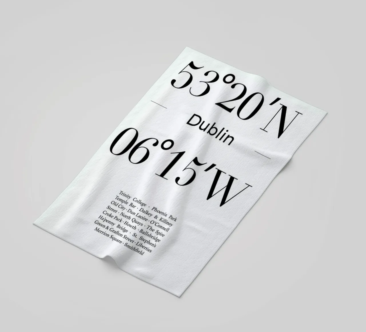 Dublin beach towel by Studio One