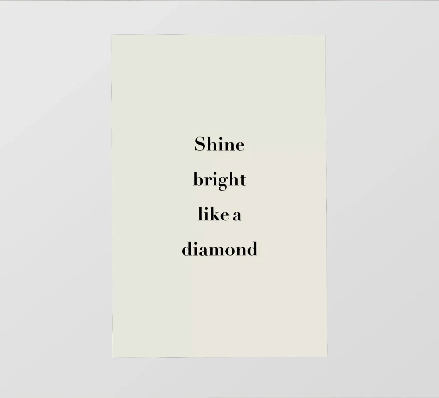 Shine Bright backlit folie van Studio One