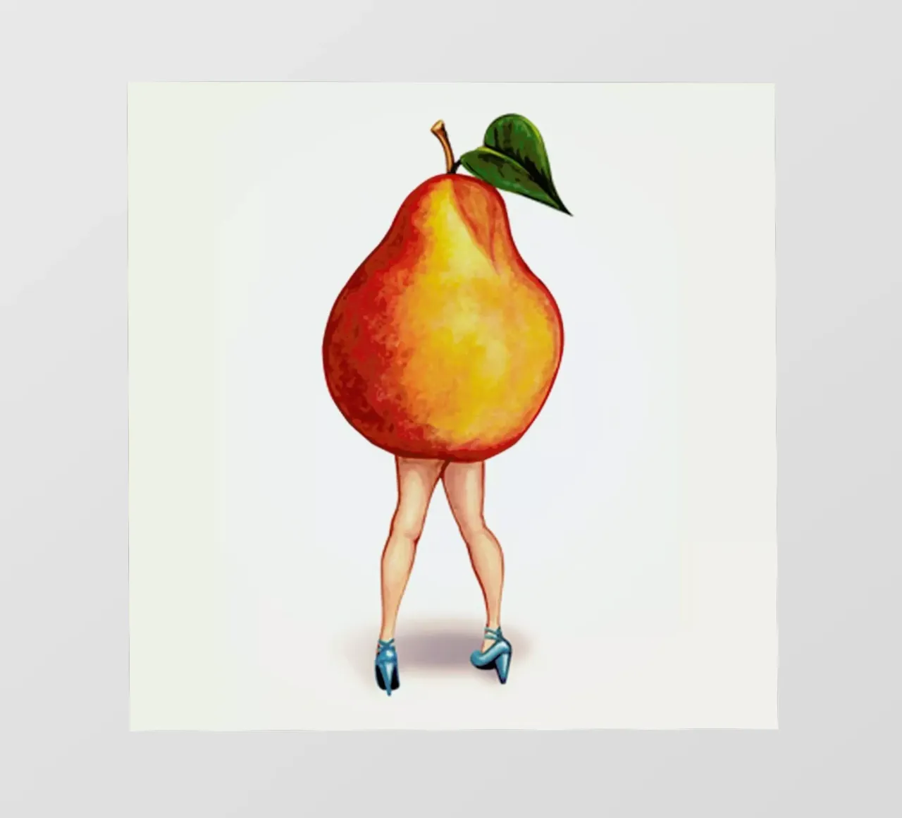 Fruit Girls Pear pellicola backlit da Kelly Gilleran