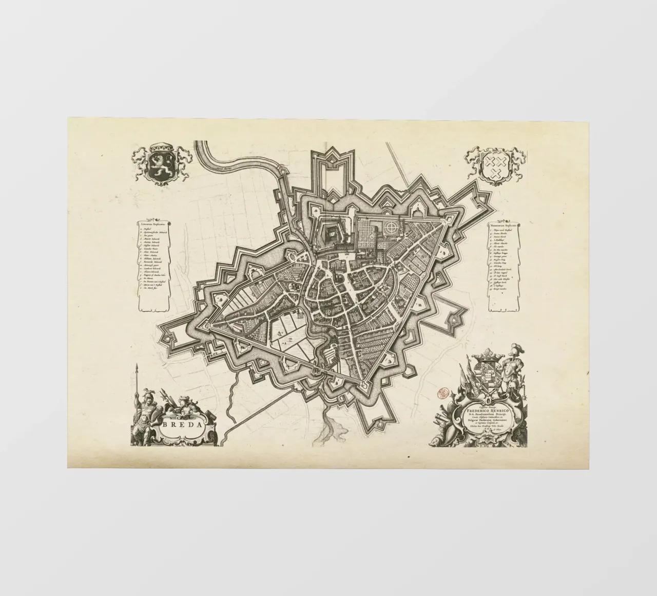 Breda, The Netherlands, 1652 pellicola backlit da Artokoloro Quint Lox Ltd