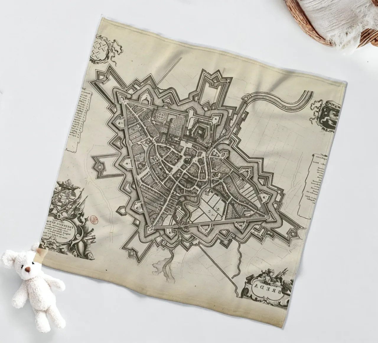 Breda, The Netherlands, 1652 coperta in pile da Artokoloro Quint Lox Ltd