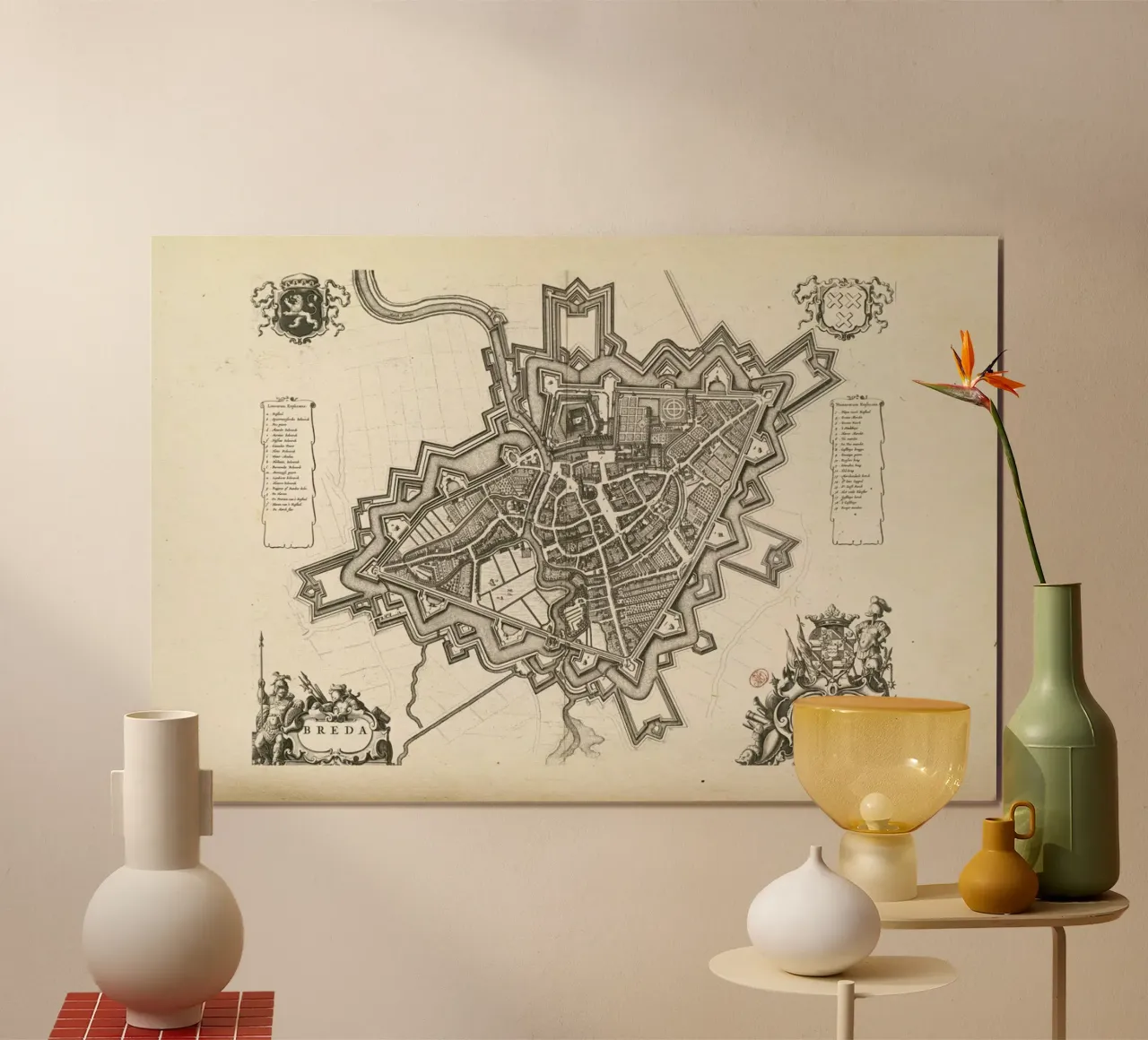 Breda, The Netherlands, 1652 carta hahnemühle da Artokoloro Quint Lox Ltd