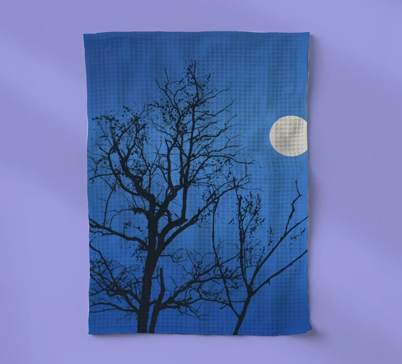 Blu notte di luna piena canovaccio da cucina da Little Dean