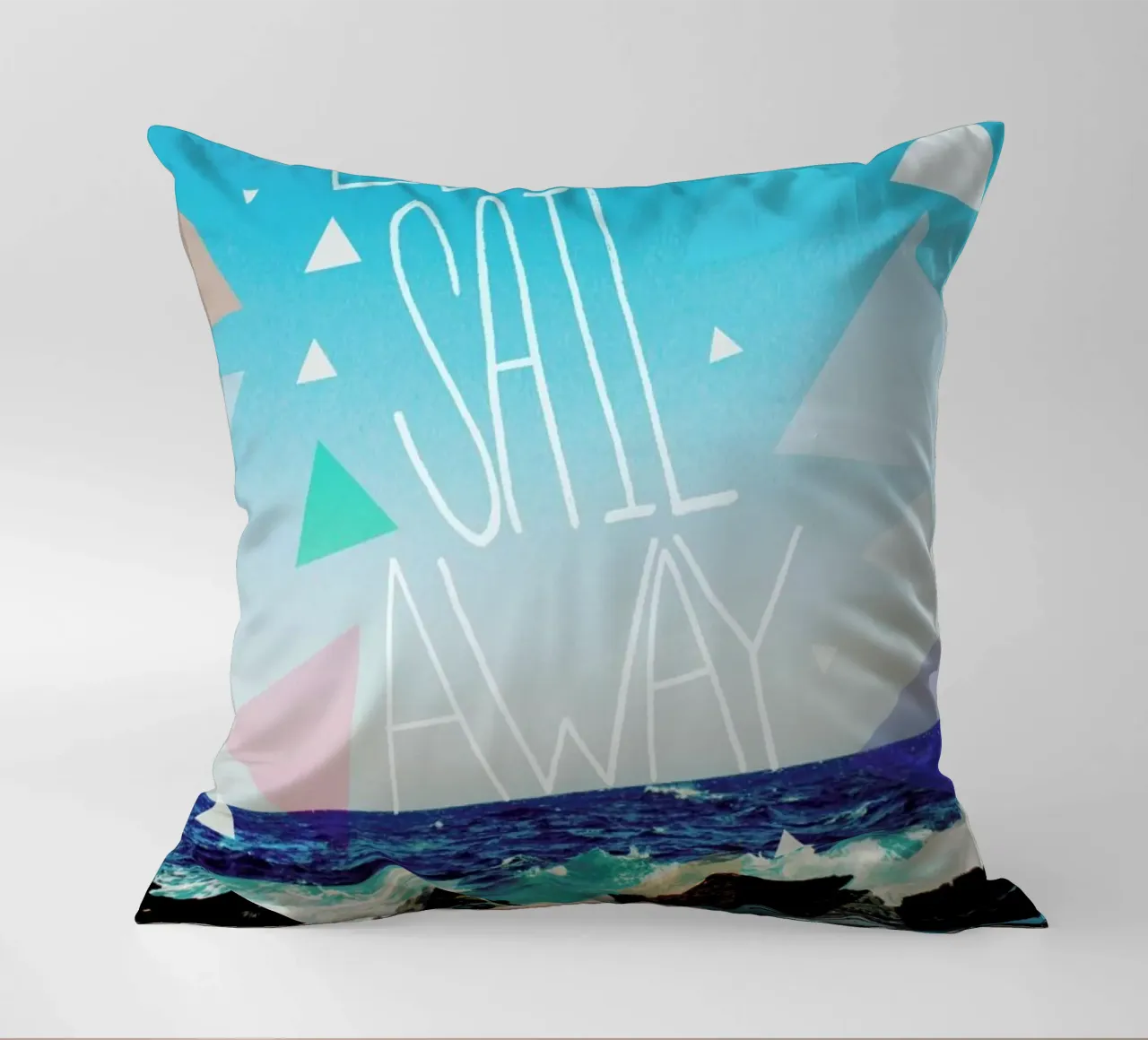 Let's Sail Away cuscino da Leah Flores
