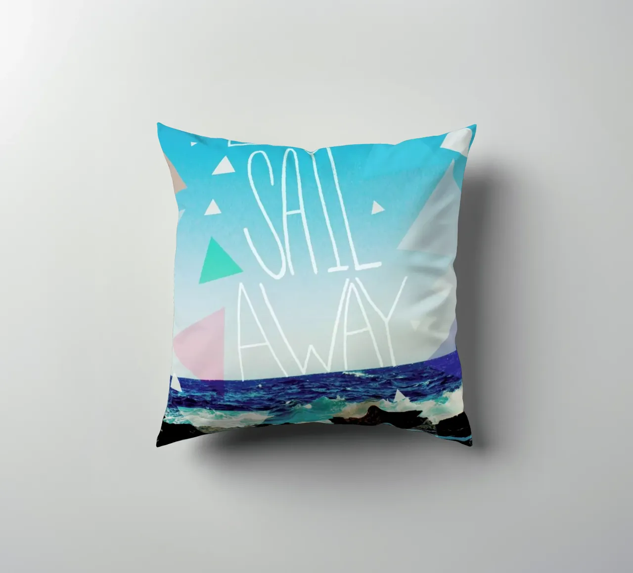 Let's Sail Away cuscino da Leah Flores