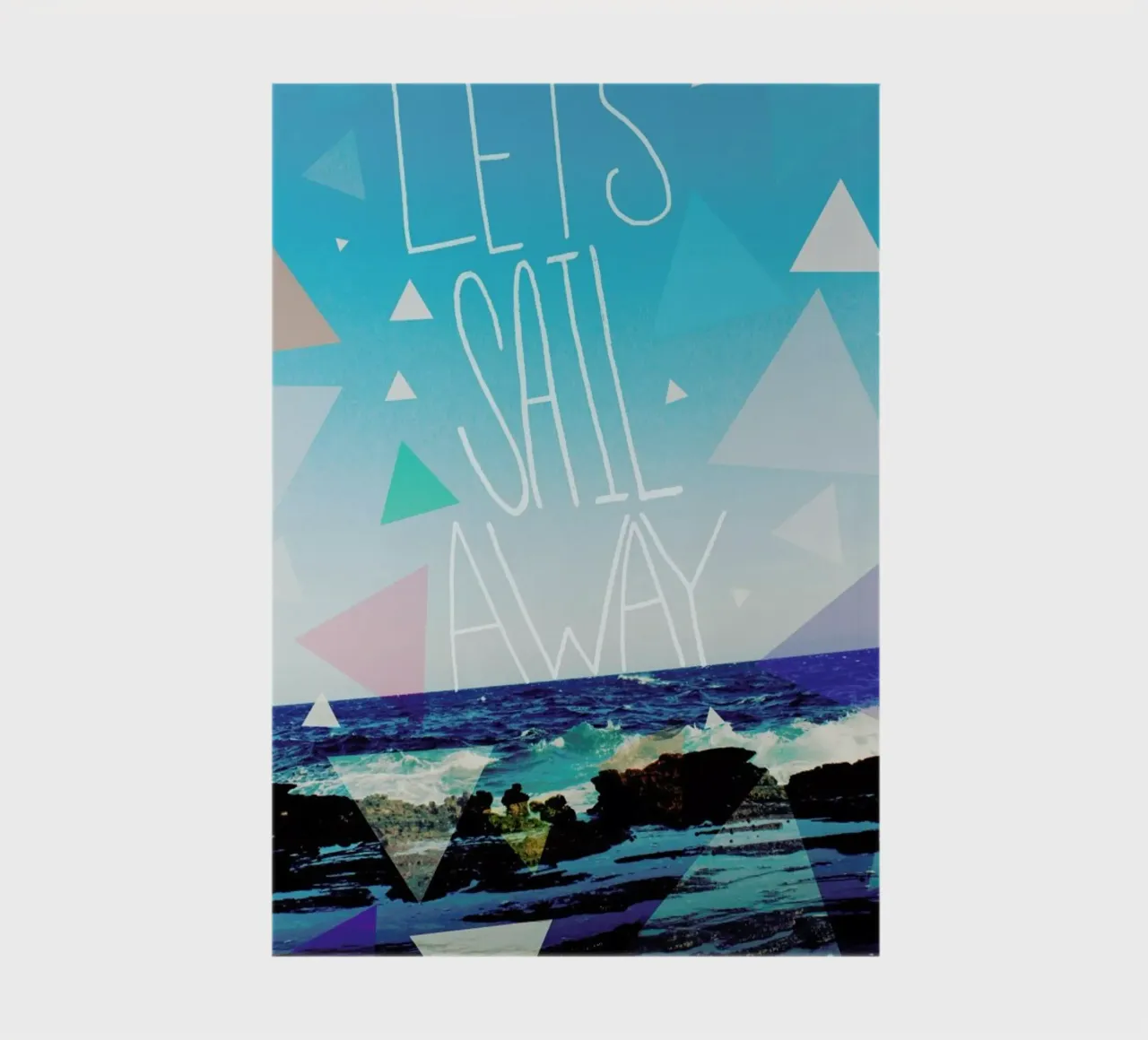 Let's Sail Away notebook by Leah Flores