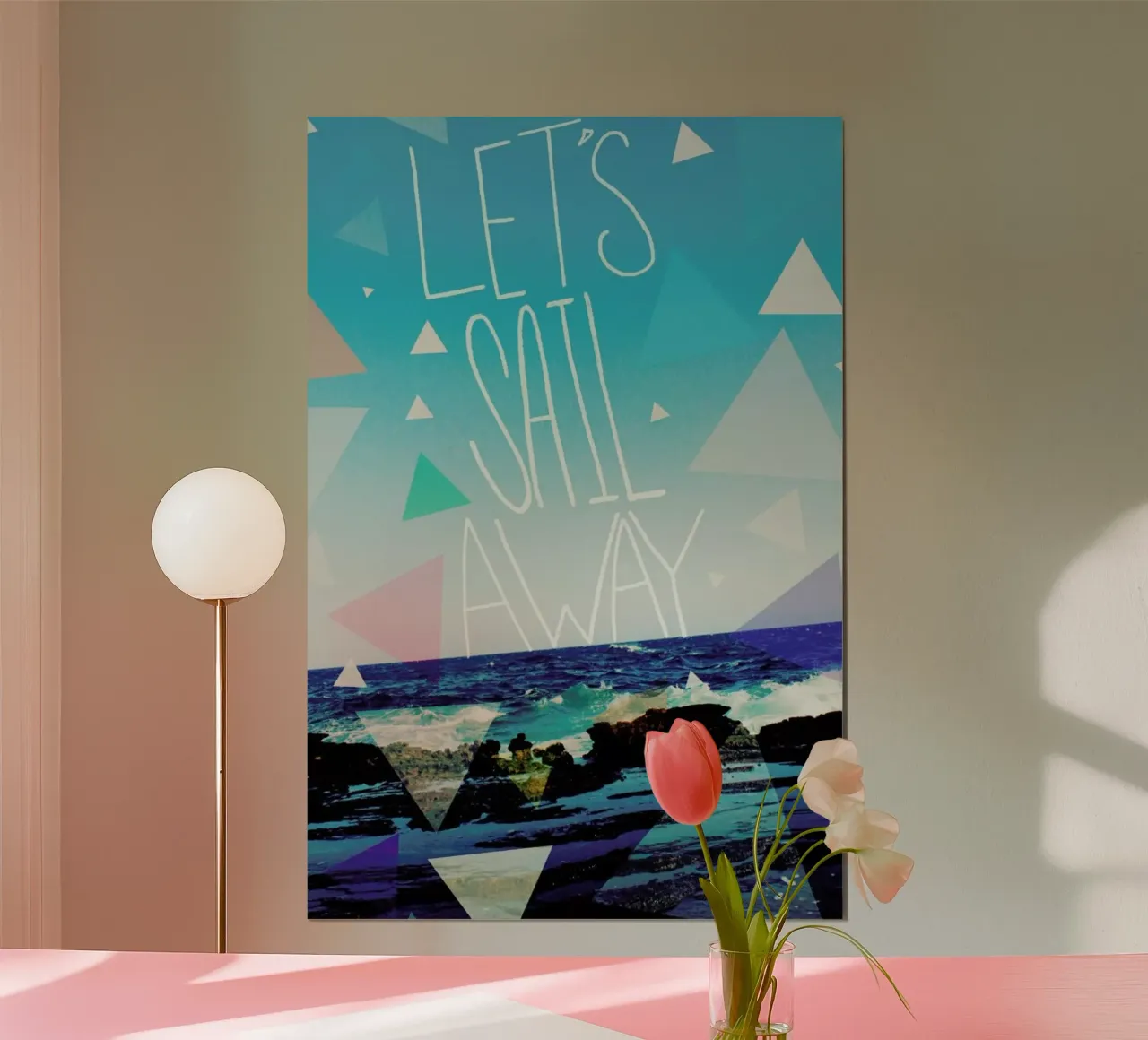 Let's Sail Away poster da Leah Flores