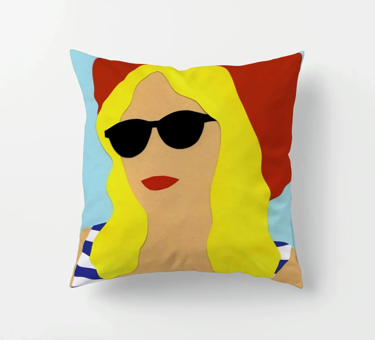 Portrait Of Marli decorative cushion by Rosi Feist